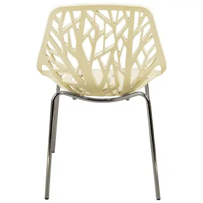 Modern Asbury Dining Chair w/ Chromed Legs