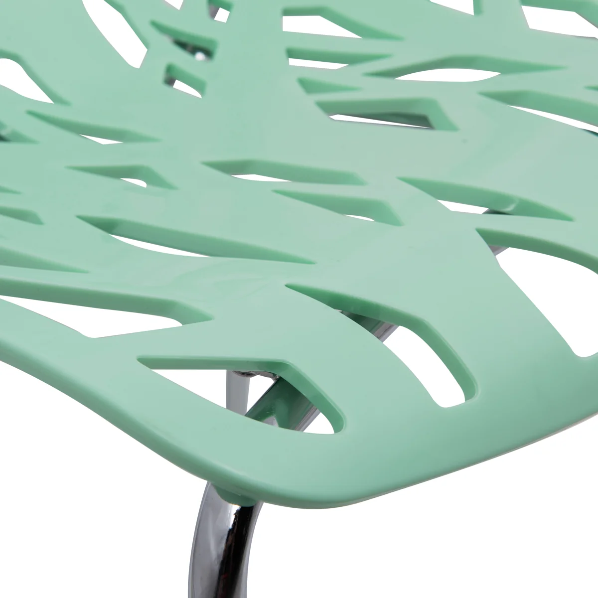 Modern Asbury Dining Chair w/ Chromed Legs