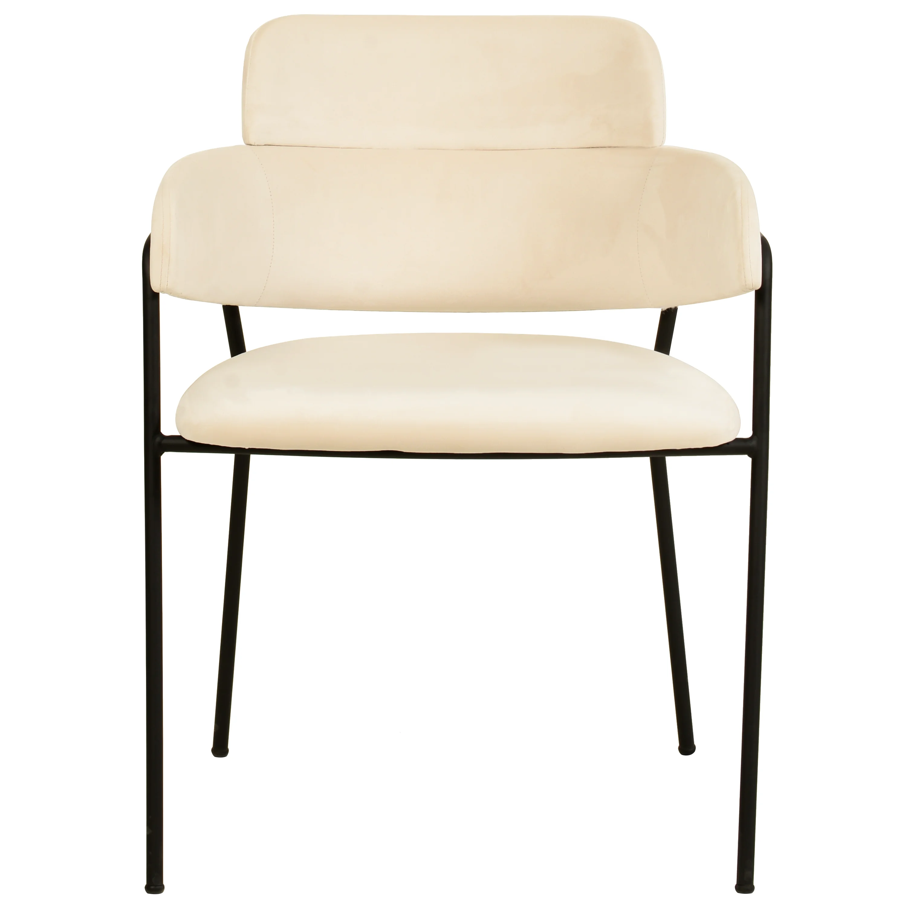 Axis Collection Modern Dining Chair in Beige - Set of 2