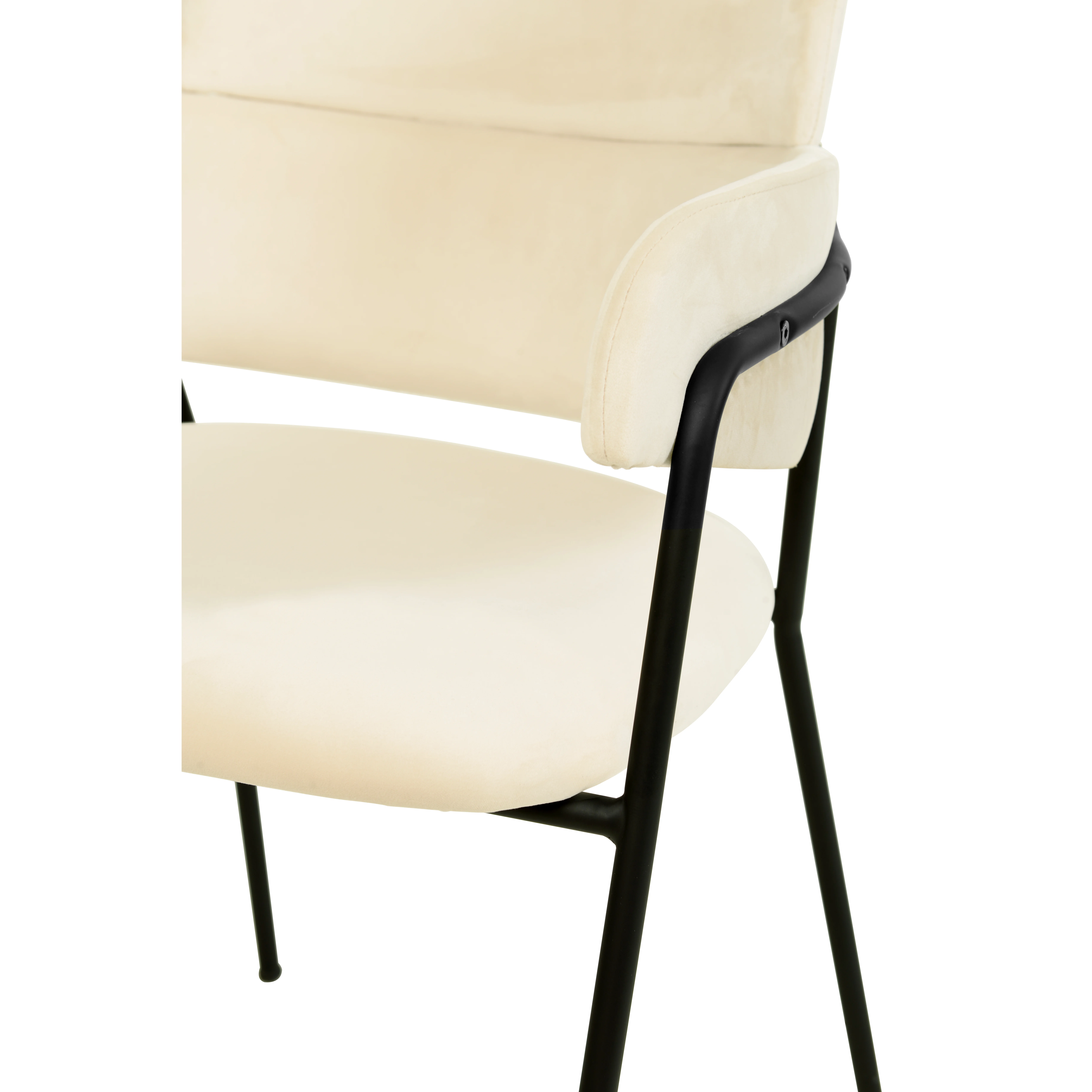 Axis Collection Modern Dining Chair in Beige - Set of 2