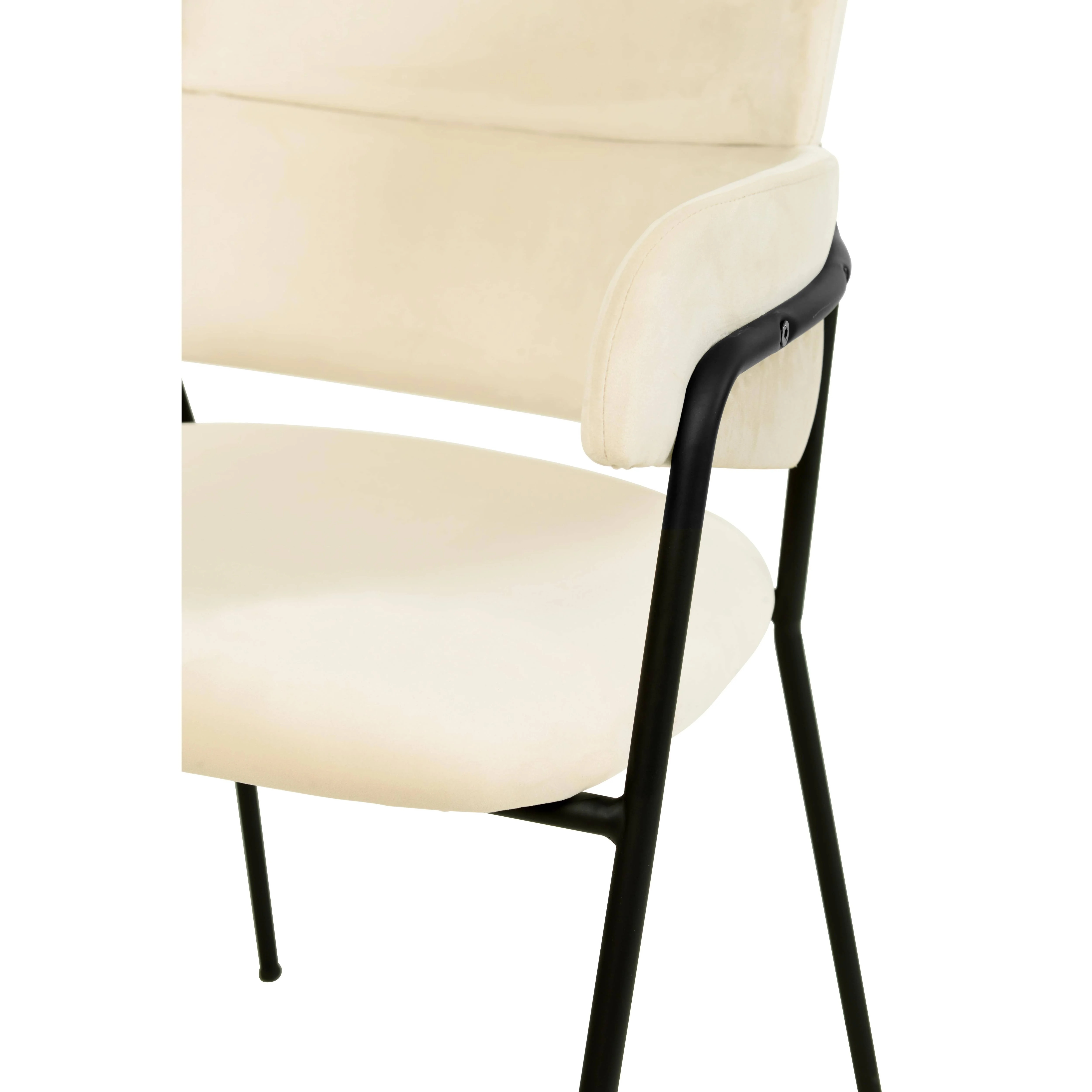 Axis Collection Modern Dining Chair in Beige - Set of 4