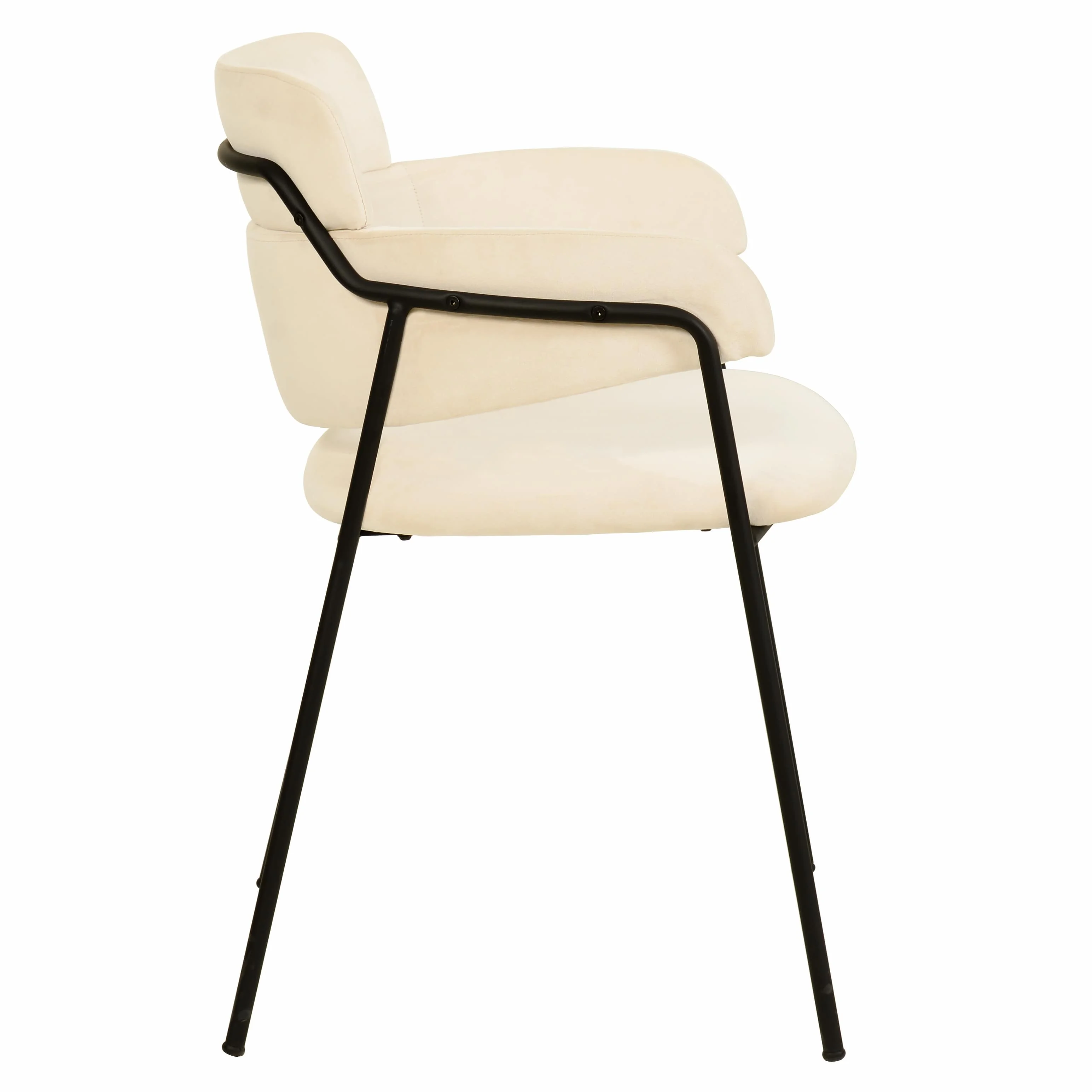 Axis Collection Modern Dining Chair in Beige - Set of 4