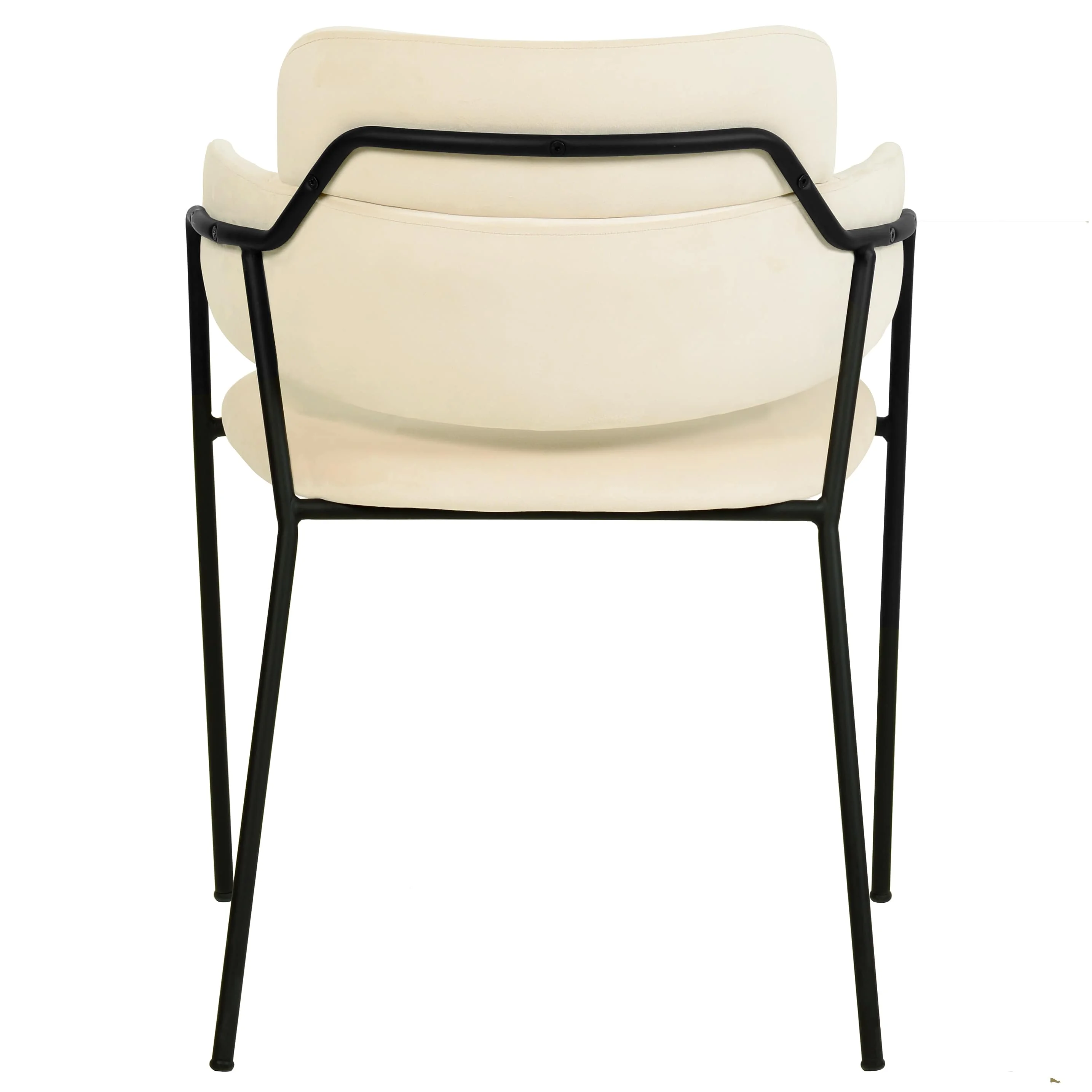 Axis Collection Modern Dining Chair in Beige - Set of 4