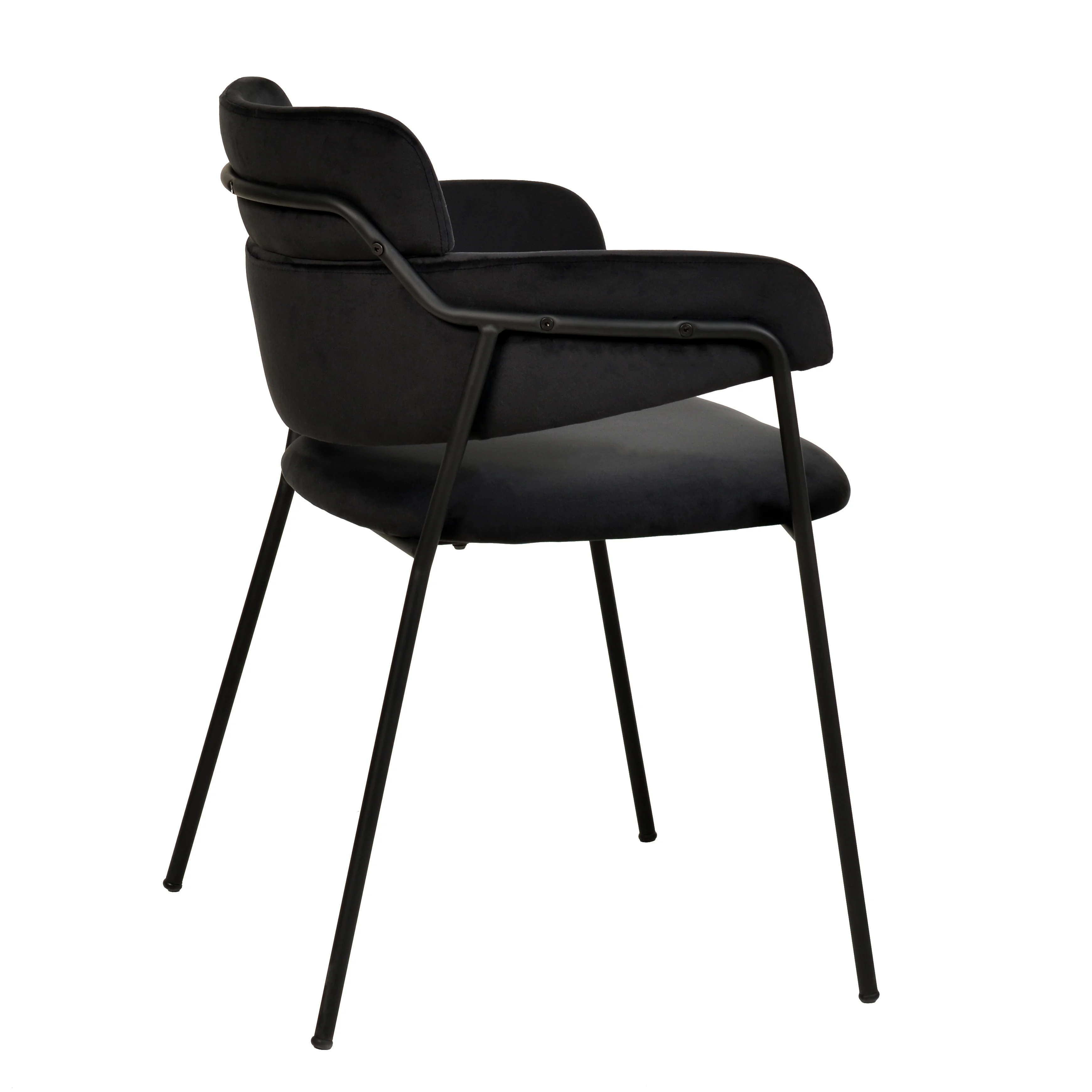 Axis Collection Modern Dining Chair in Black