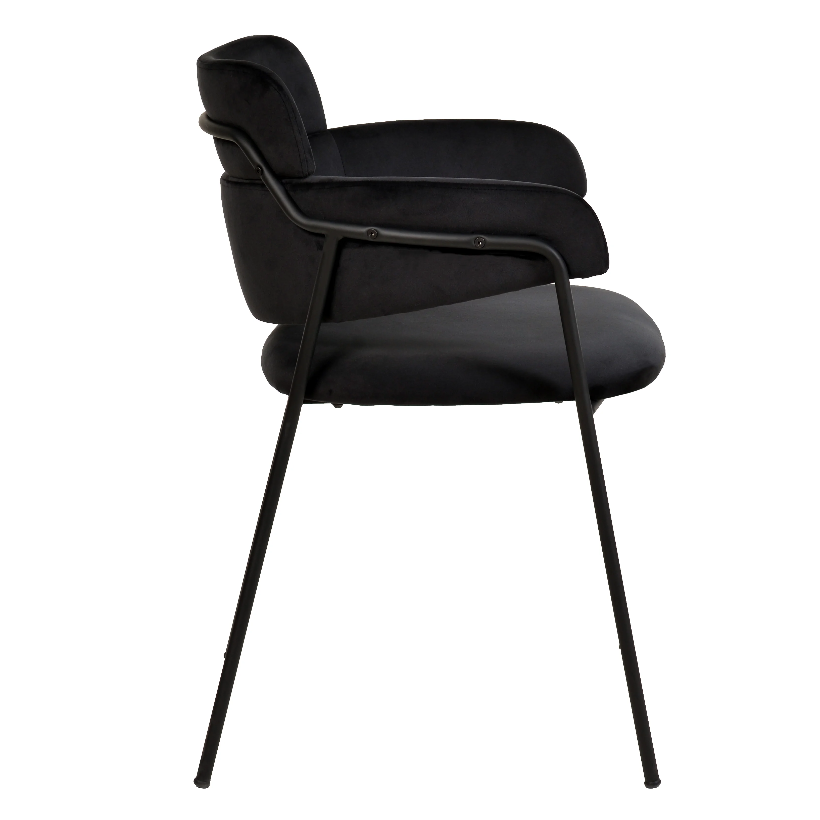 Axis Collection Modern Dining Chair in Black