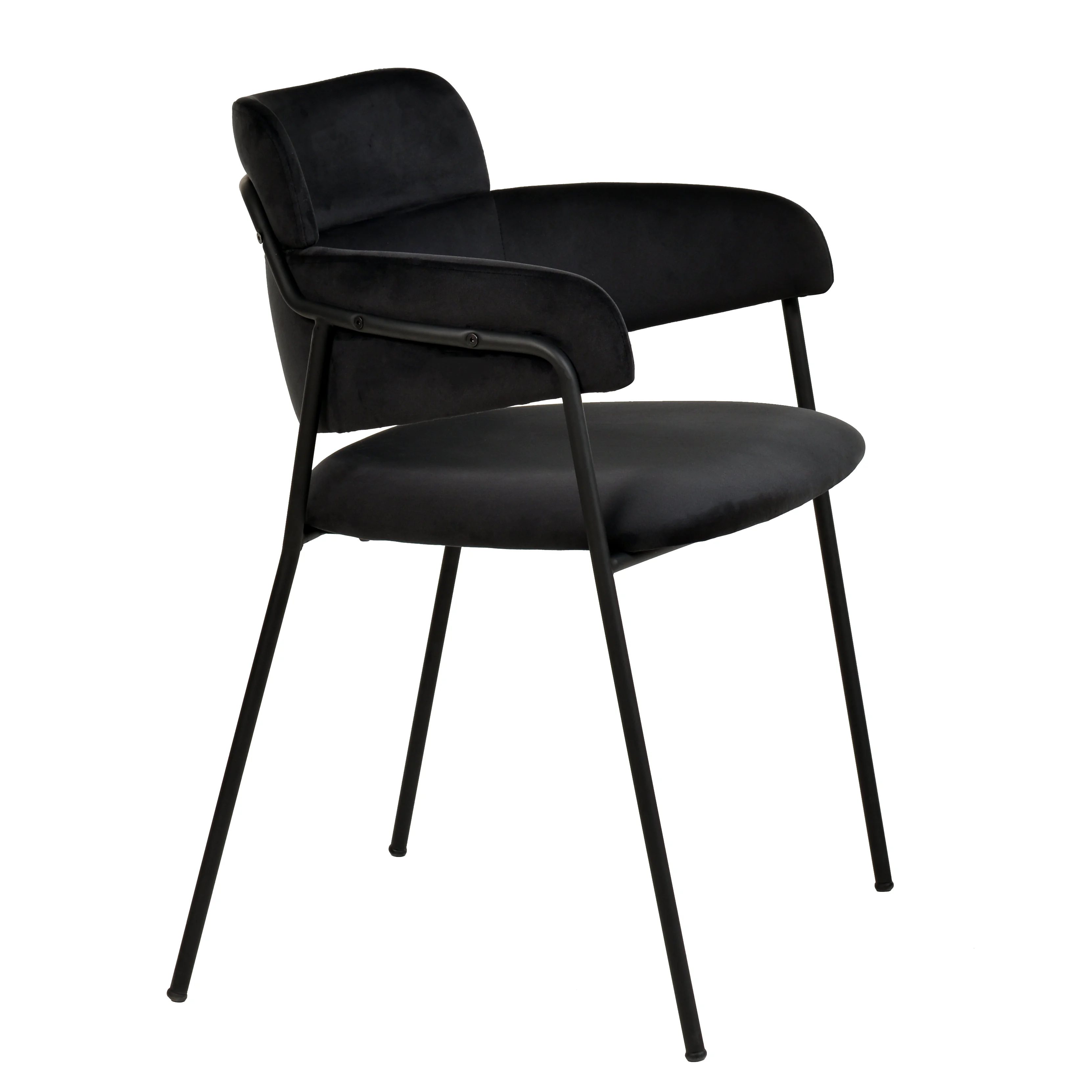 Axis Collection Modern Dining Chair in Black