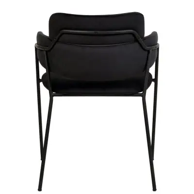 Axis Collection Modern Dining Chair in Black - Set of 2