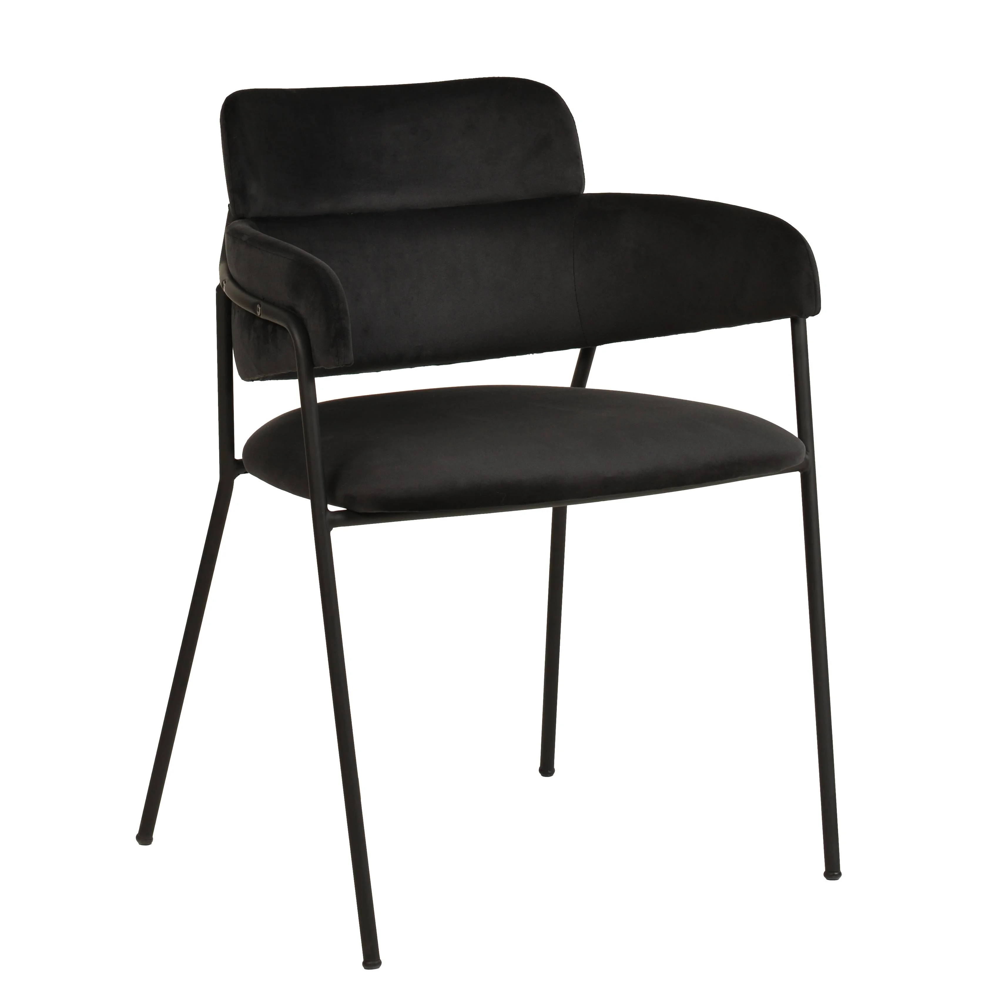 Axis Collection Modern Dining Chair in Black - Set of 4