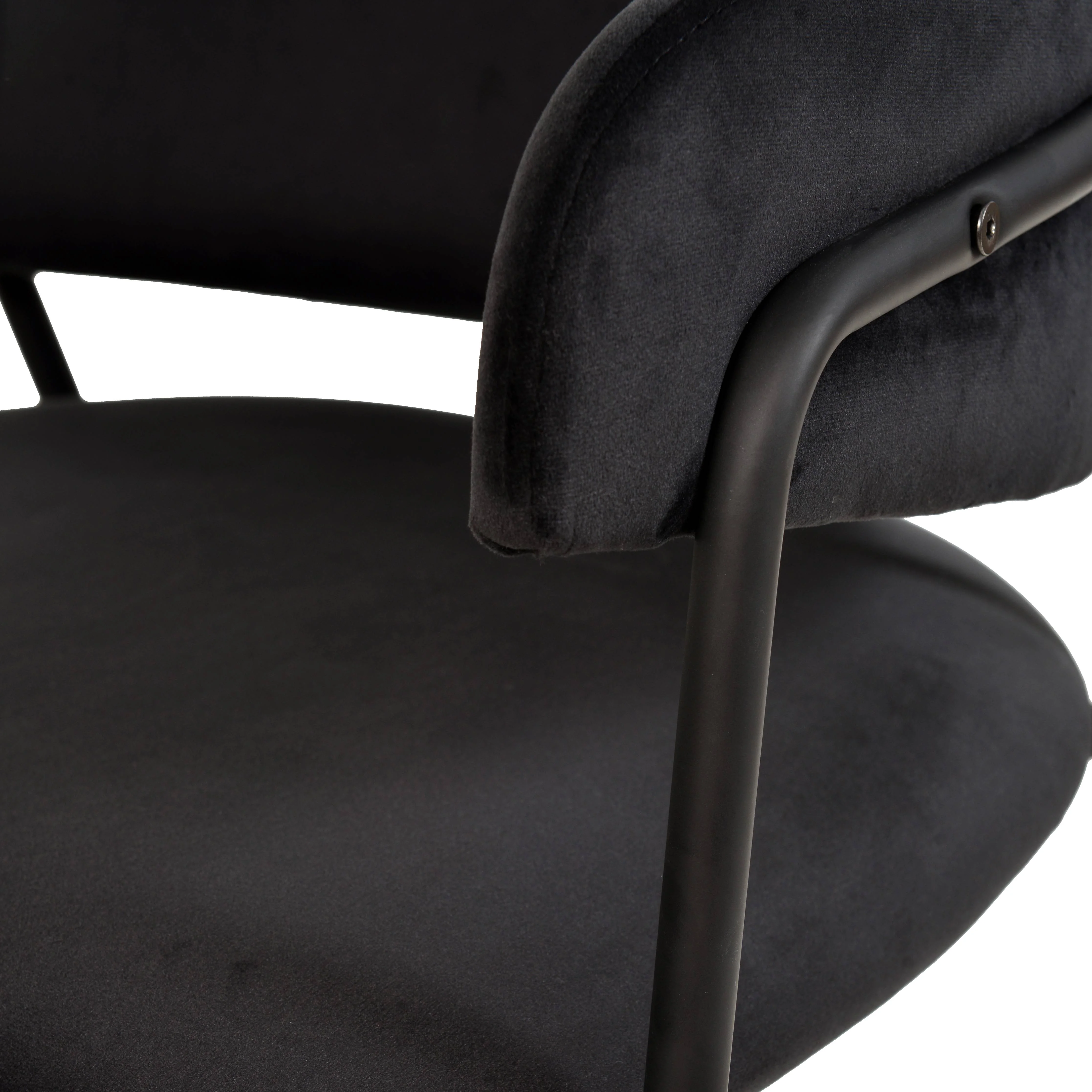 Axis Collection Modern Dining Chair in Black - Set of 4
