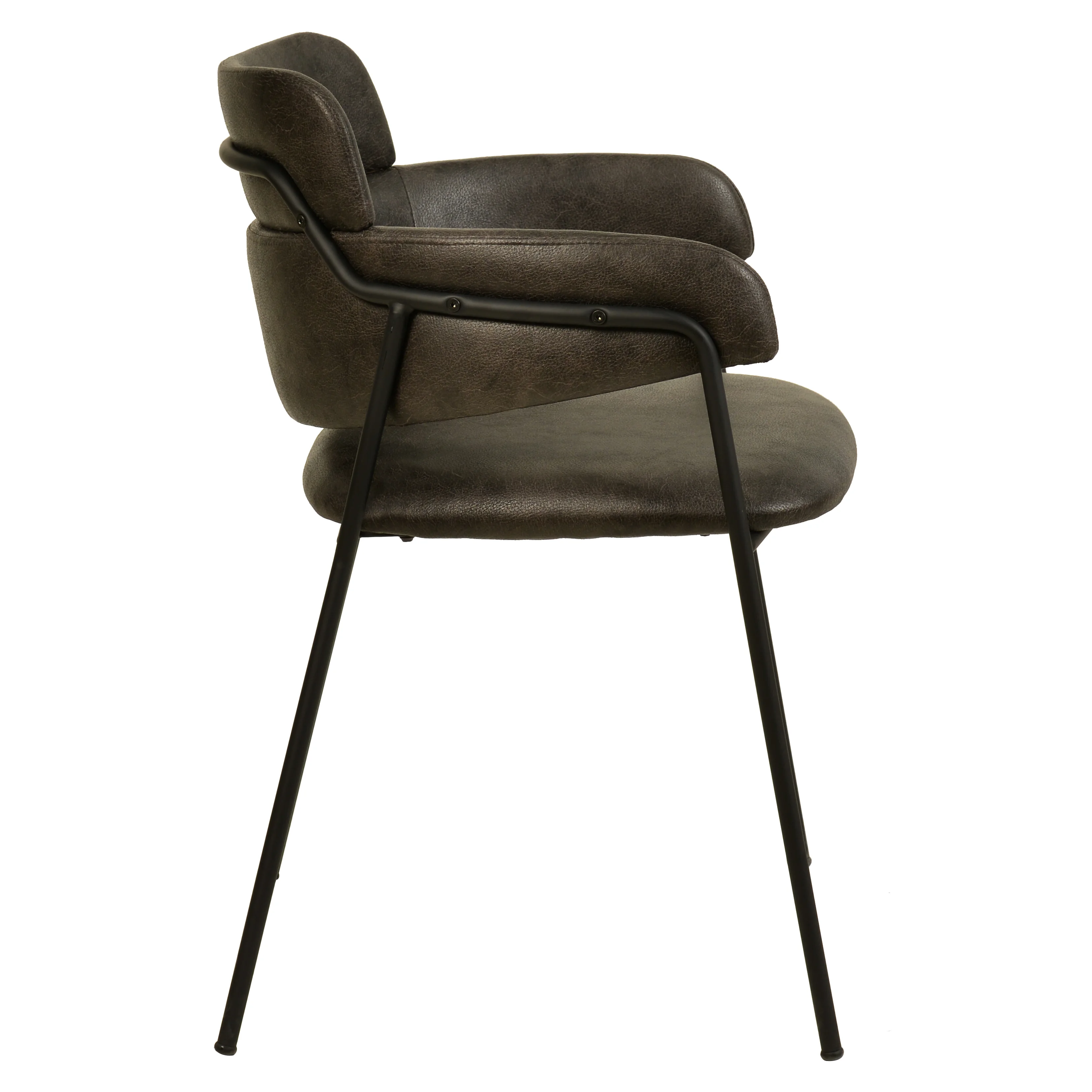 Axis Collection Modern Dining Chair in Charcoal