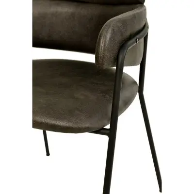 Axis Collection Modern Dining Chair in Charcoal