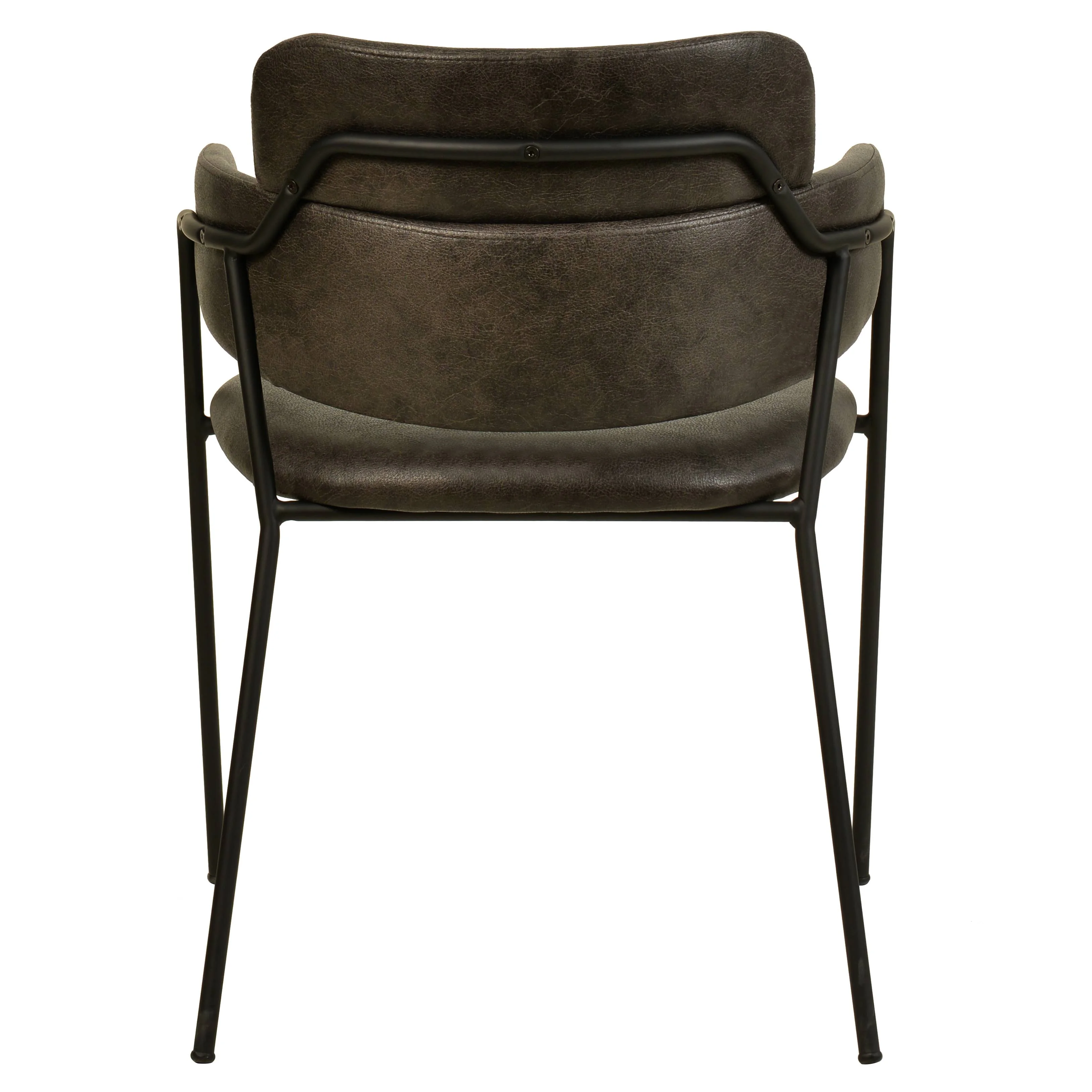 Axis Collection Modern Dining Chair in Charcoal - Set of 4