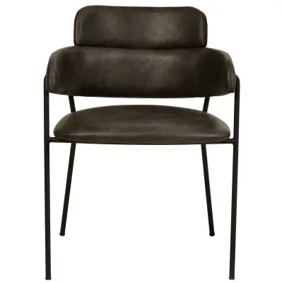 Axis Collection Modern Dining Chair in Charcoal - Set of 4
