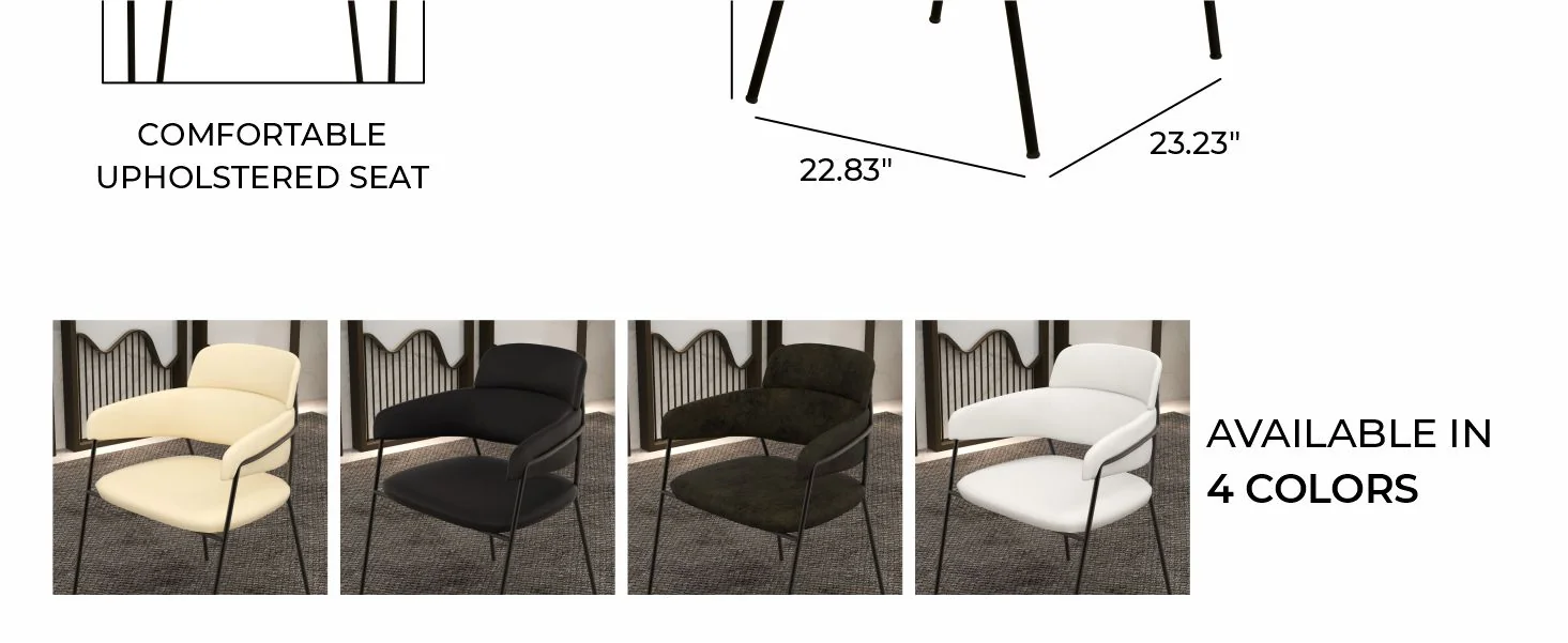 Axis Collection Modern Dining Chair in White