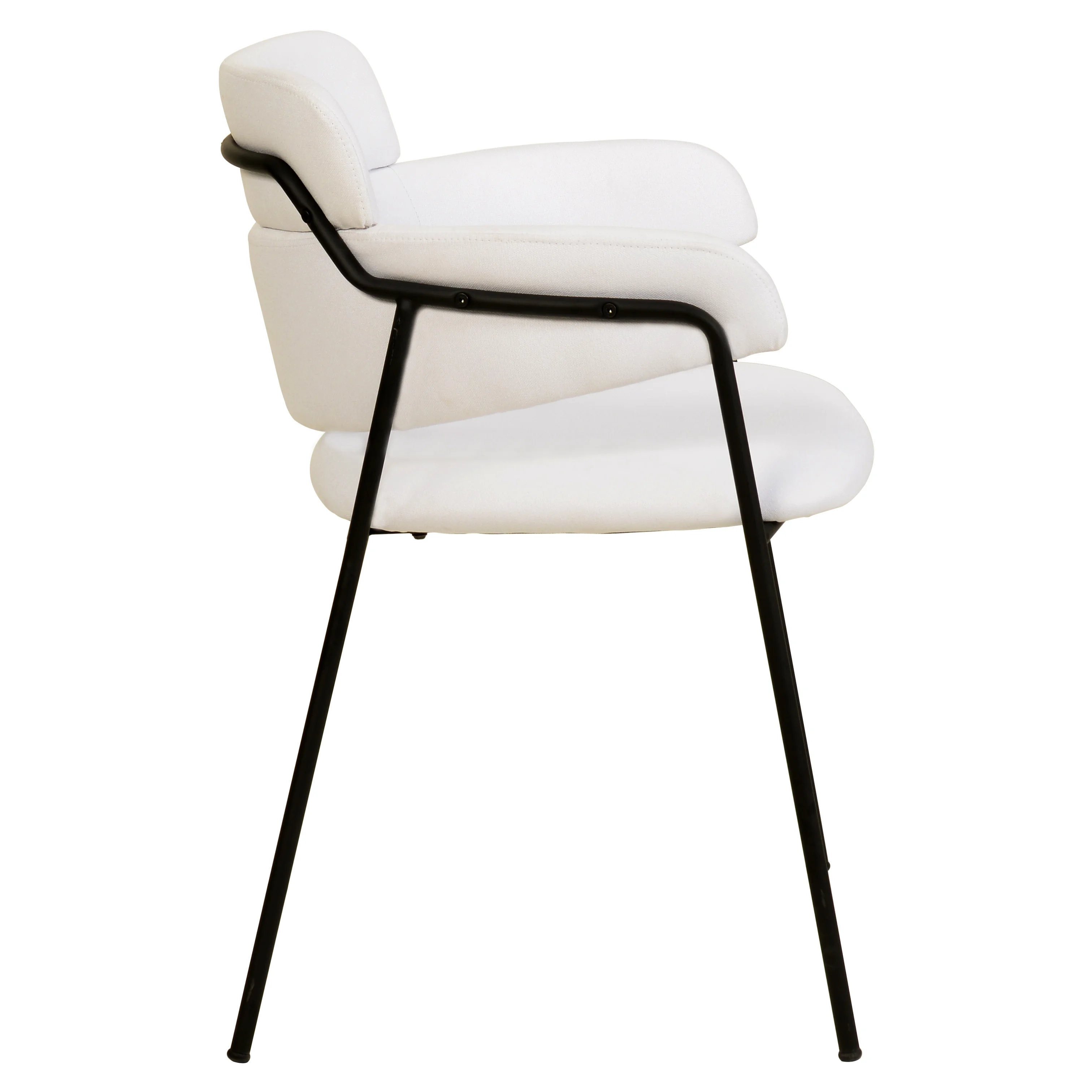 Axis Collection Modern Dining Chair in White