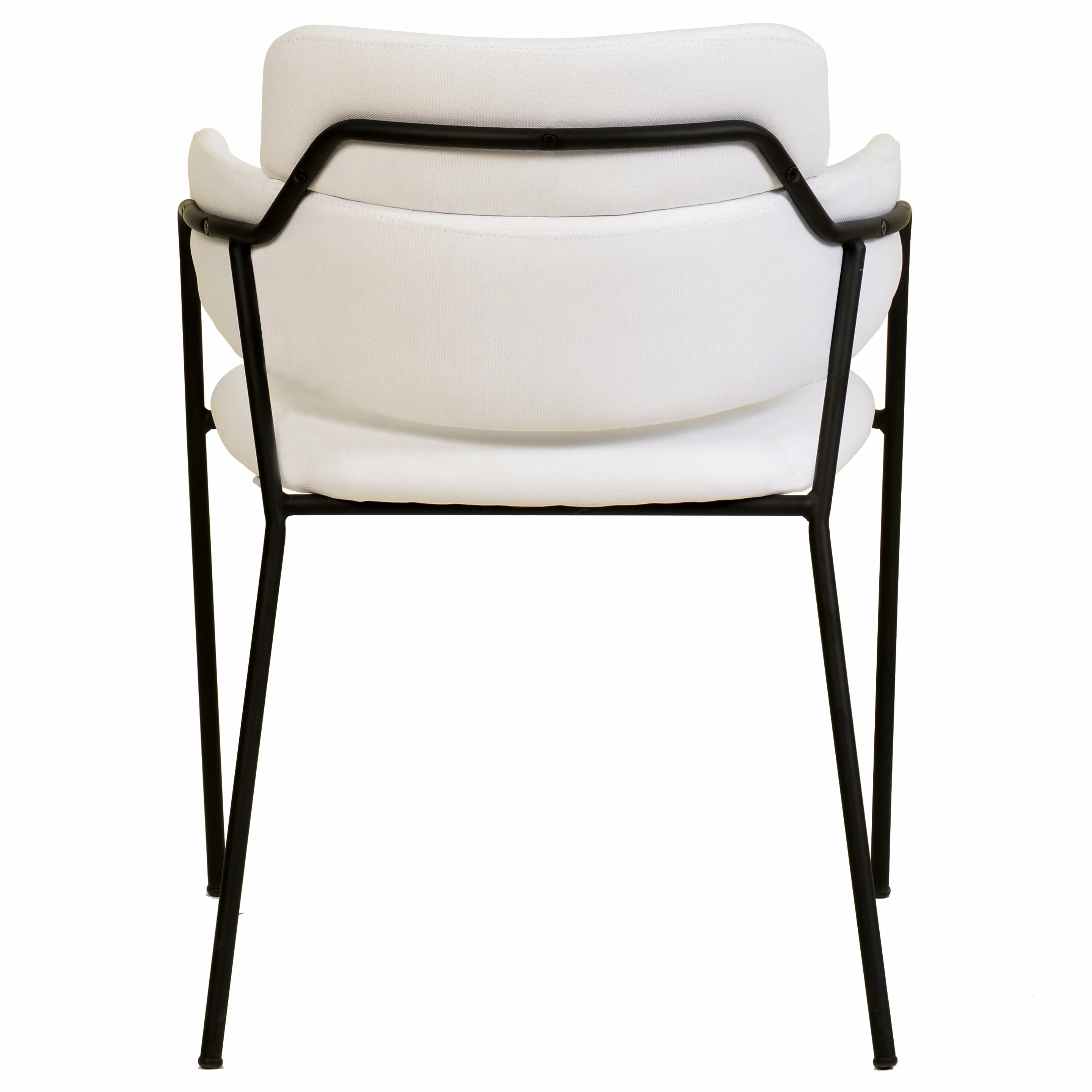 Axis Collection Modern Dining Chair in White - Set of 2