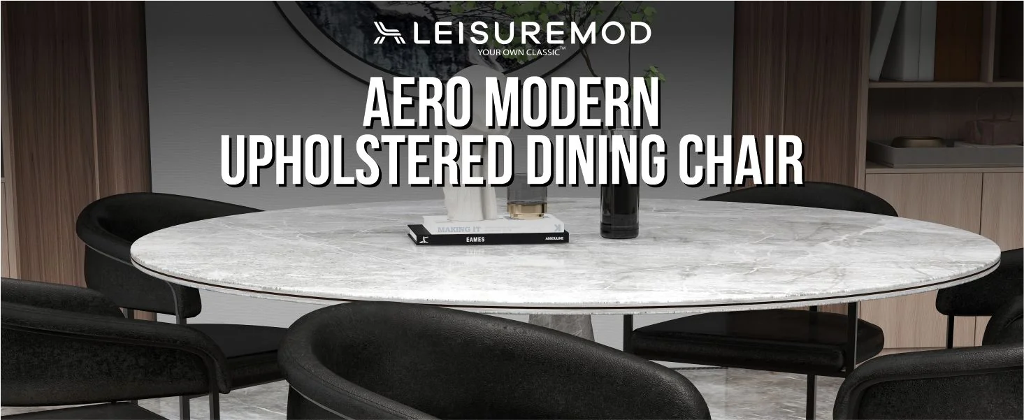 Aero Collection Modern Dining Chair in Charcoal Set of 4