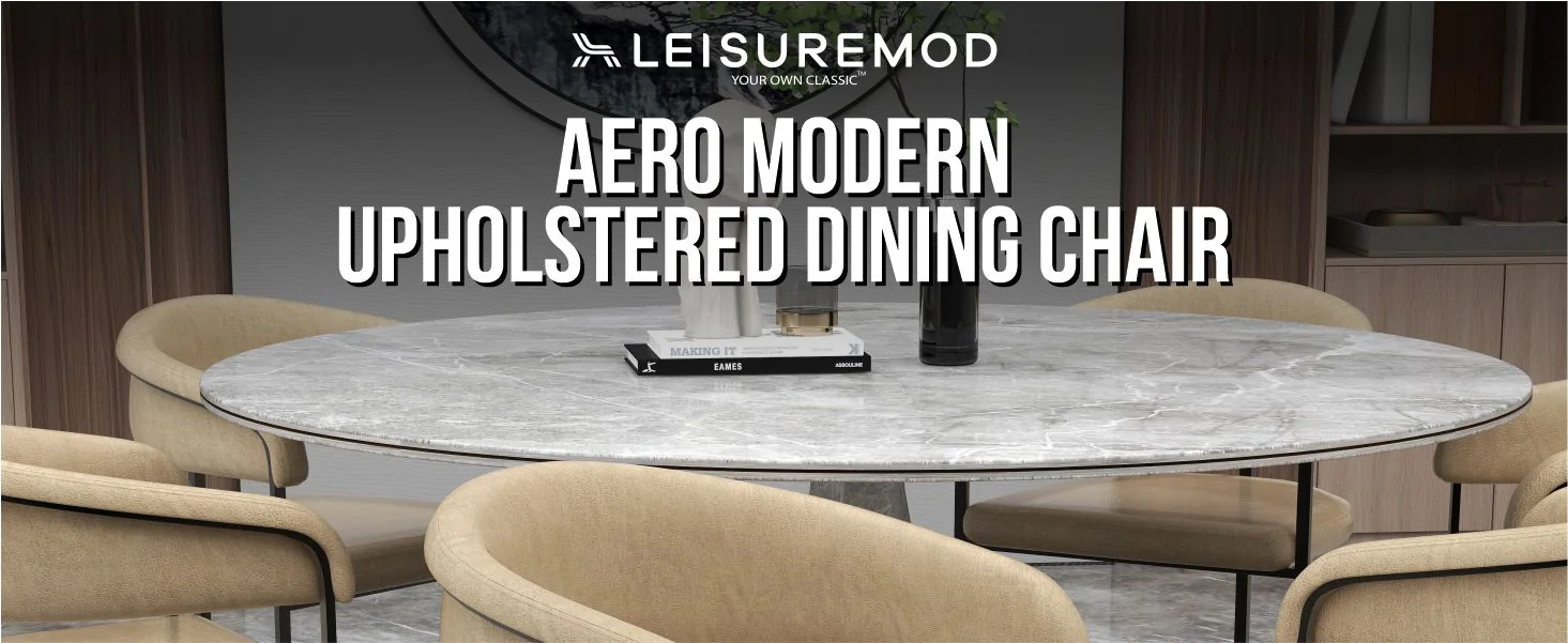 Aero Collection Modern Dining Chair in Toupe