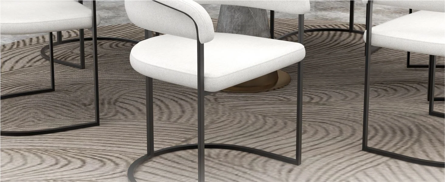 Aero Collection Modern Dining Chair in White