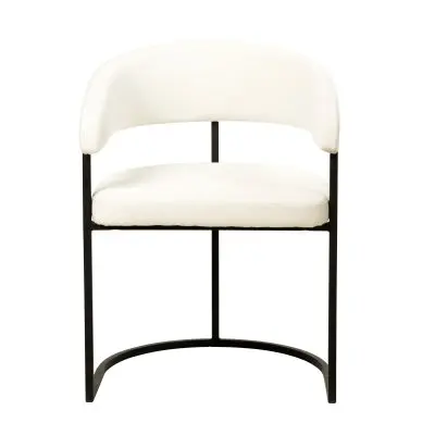 Aero Collection Modern Dining Chair in White