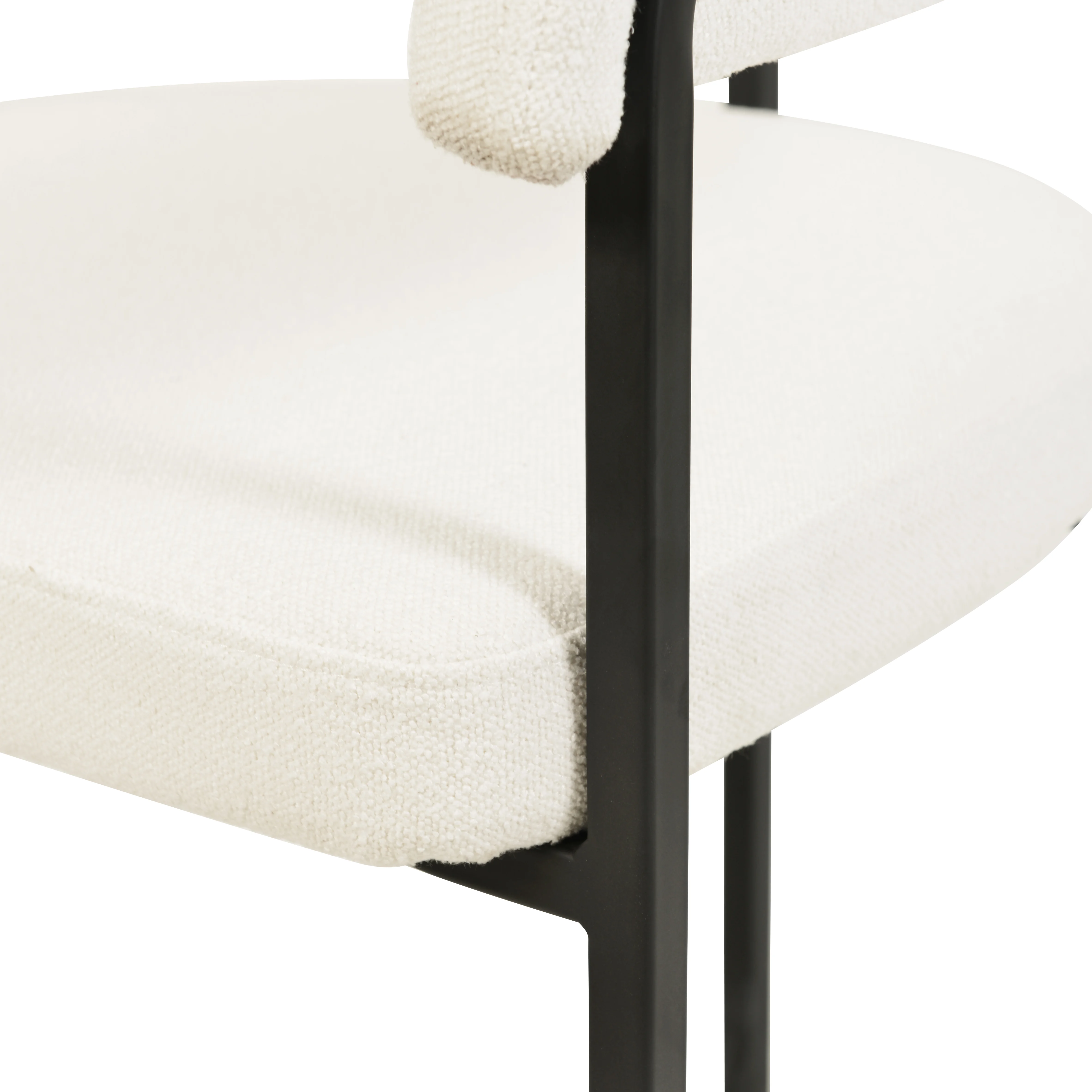 Aero Collection Modern Dining Chair in White Set of 2