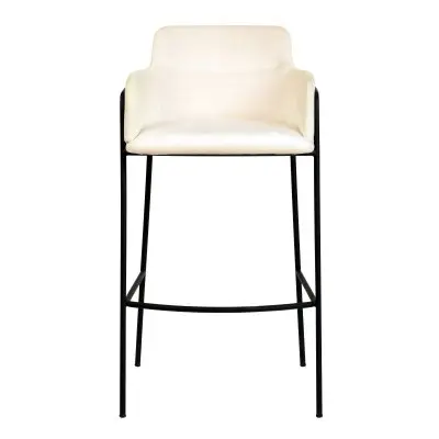 Axis Collection Modern Bar height Chair in Biege
