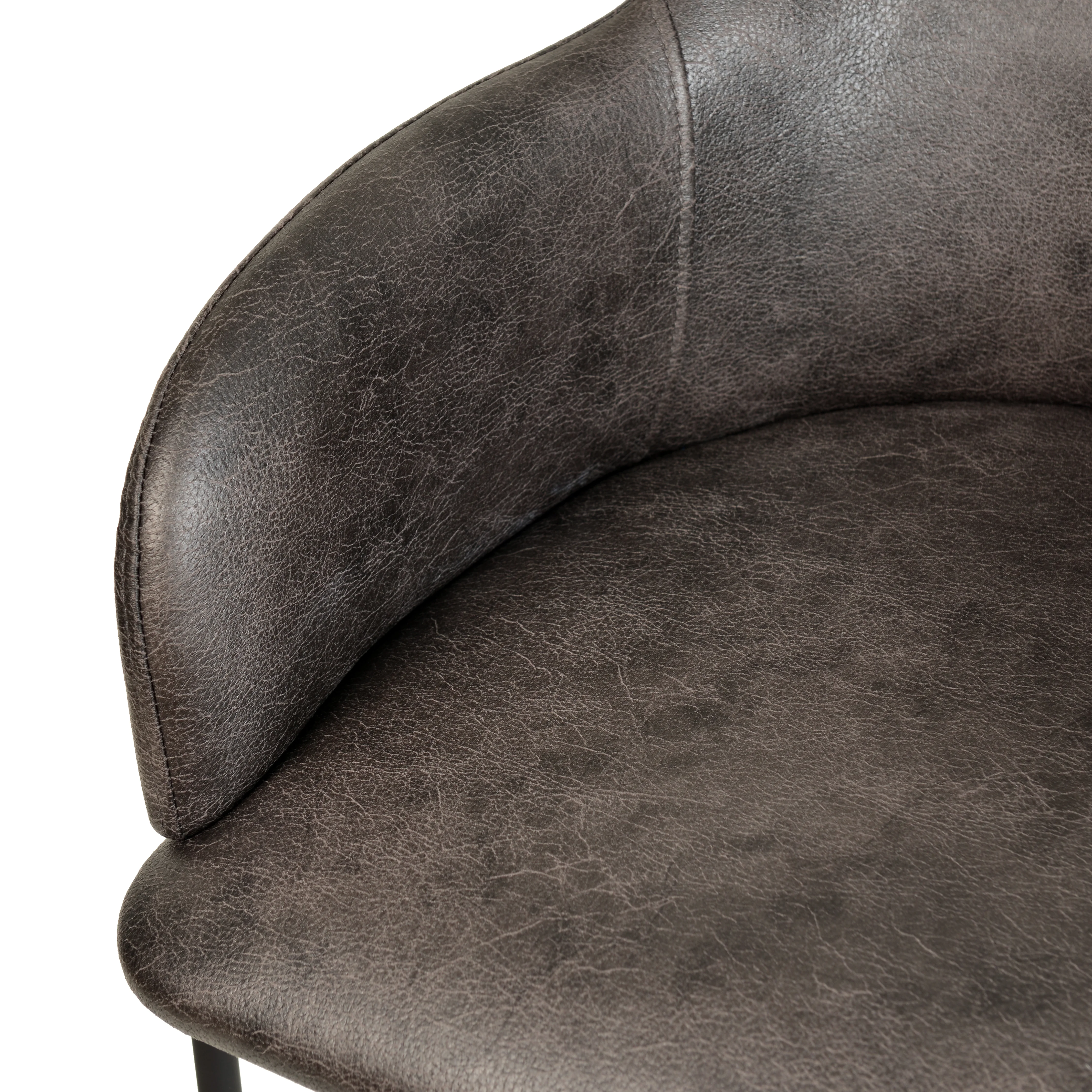 Axis Collection Modern Bar height Chair in Charcoal