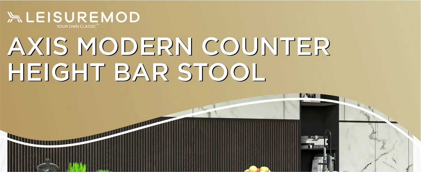 Axis Collection Modern Bar height Chair in Charcoal