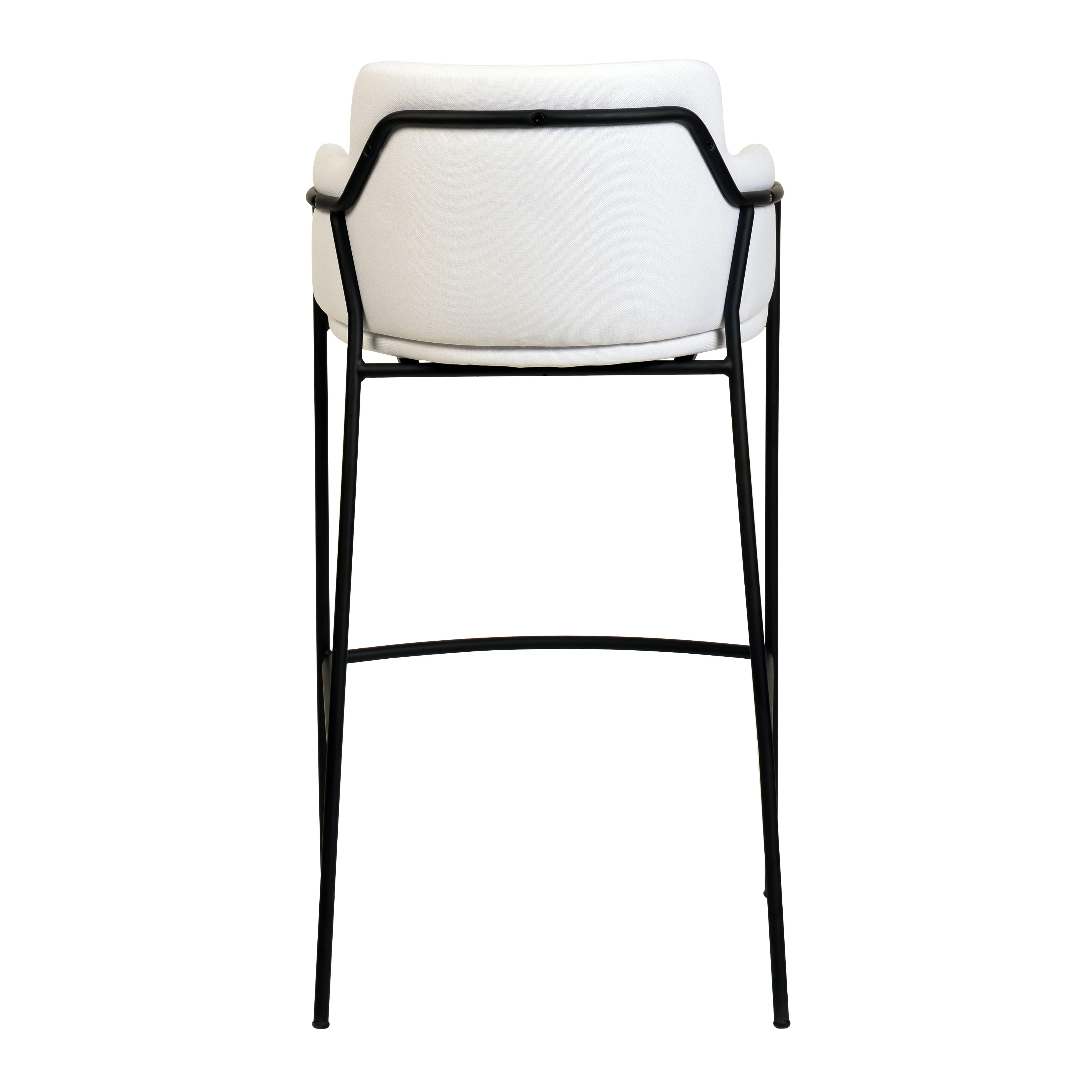 Axis Collection Modern Bar height Chair in White