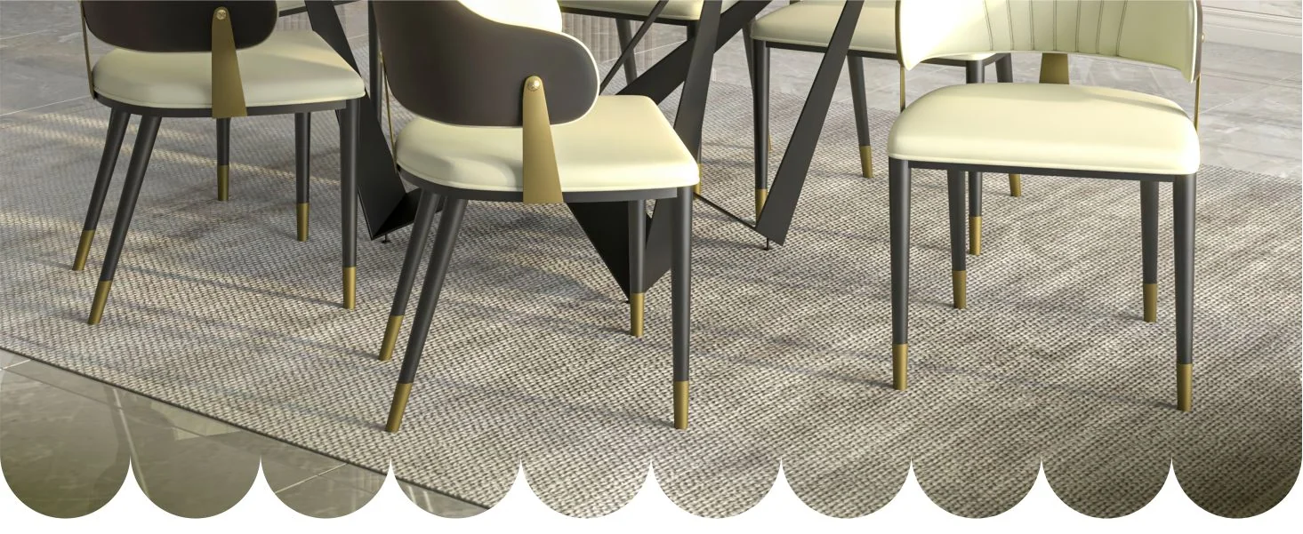 Aria Series Modern Dining Chair in Blue Set of 2