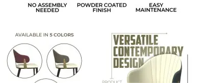 Aria Series Modern Dining Chair in Green Set of 2