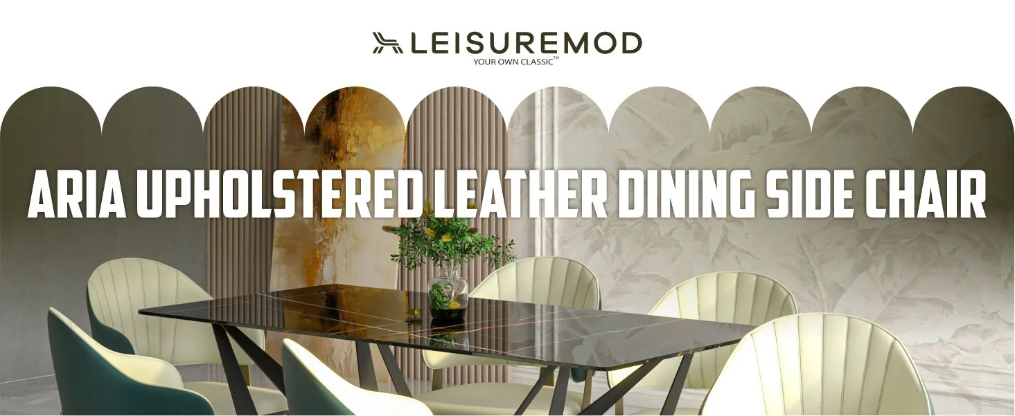 Aria Series Modern Dining Chair in Green Set of 4