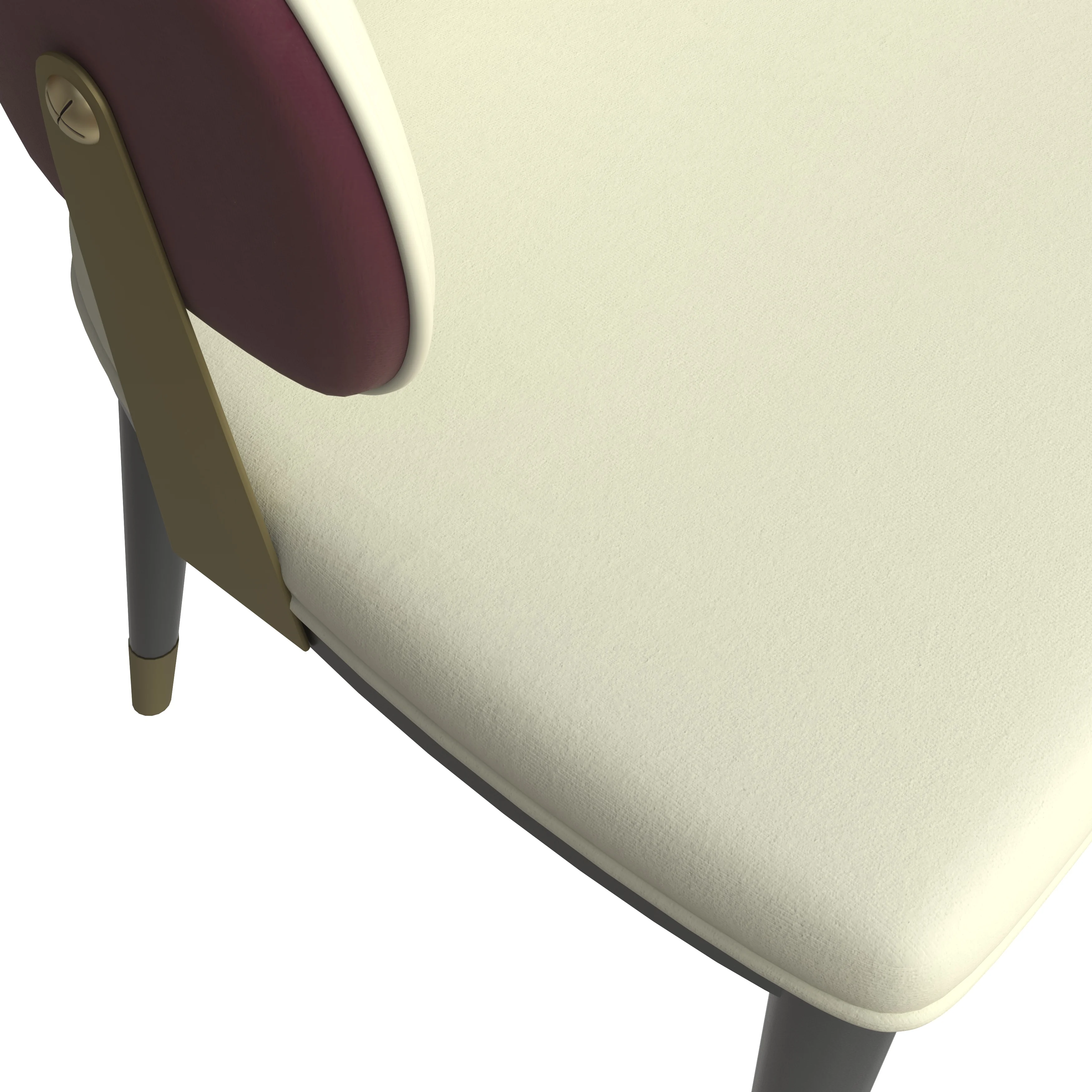 Aria Series Modern Dining Chair in Red