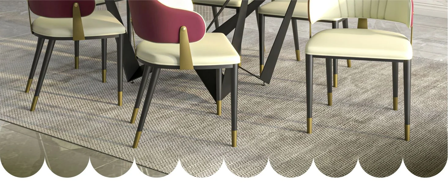 Aria Series Modern Dining Chair in Red Set of 4