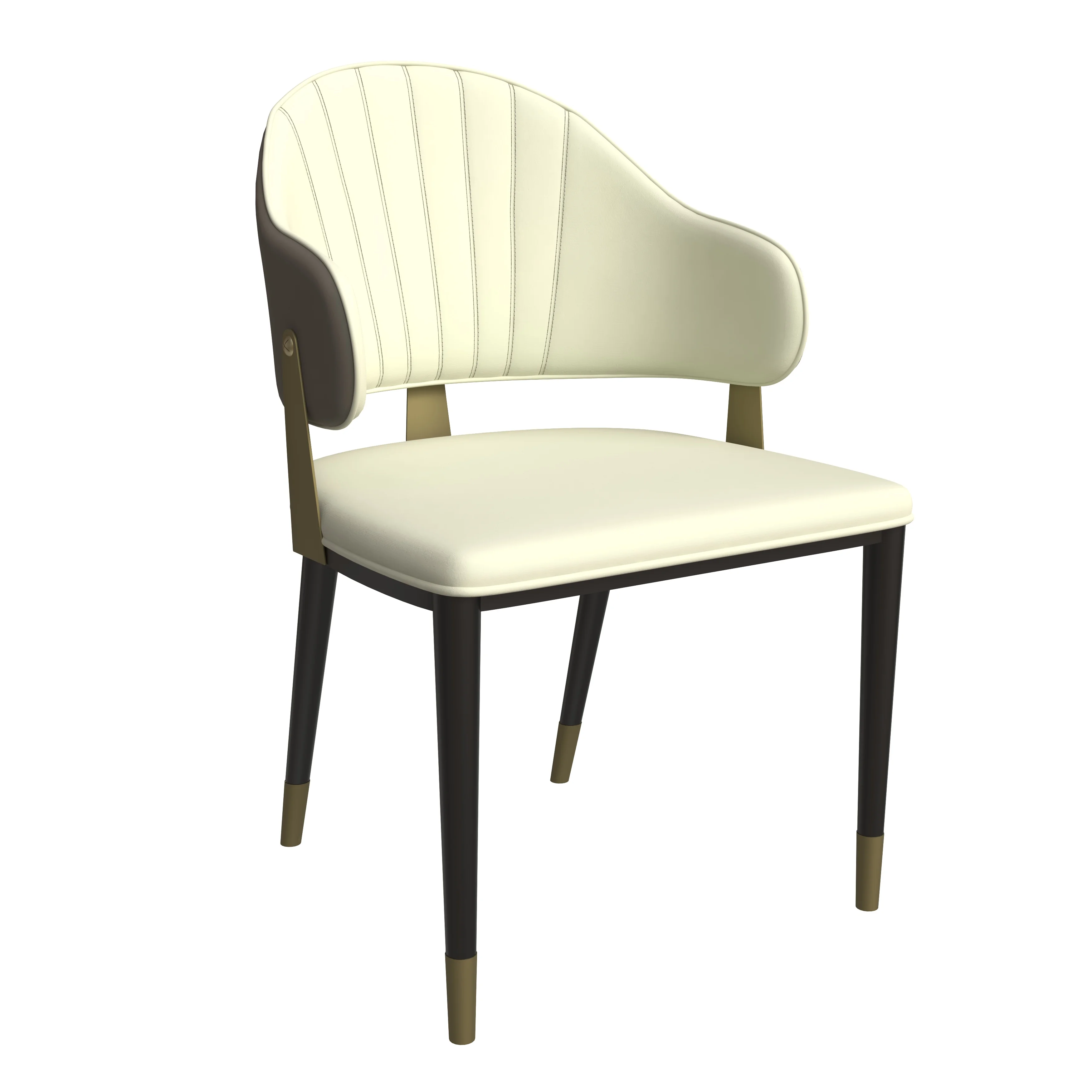 Aria Series Modern Dining Chair in Taupe Set of 2