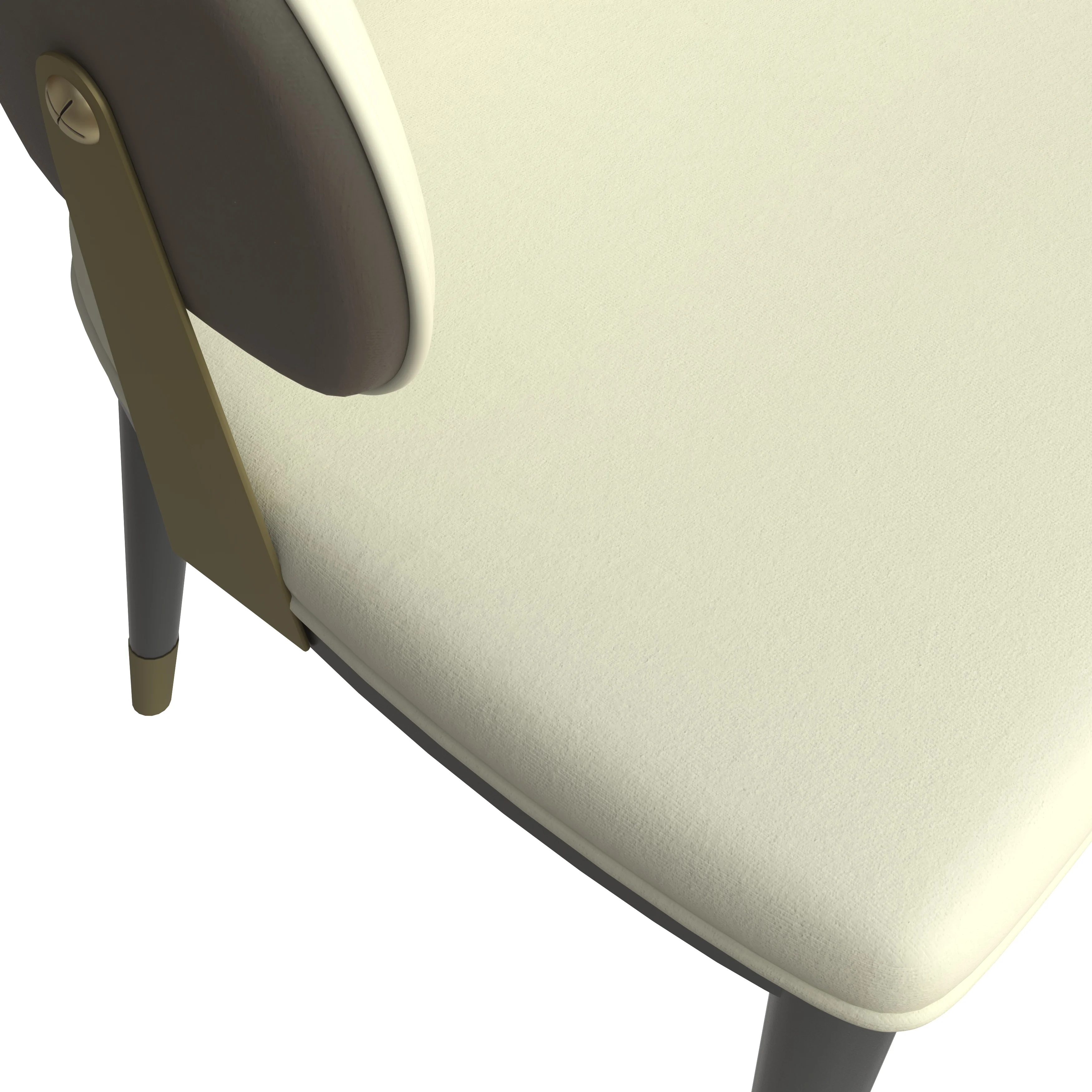 Aria Series Modern Dining Chair in Taupe Set of 2