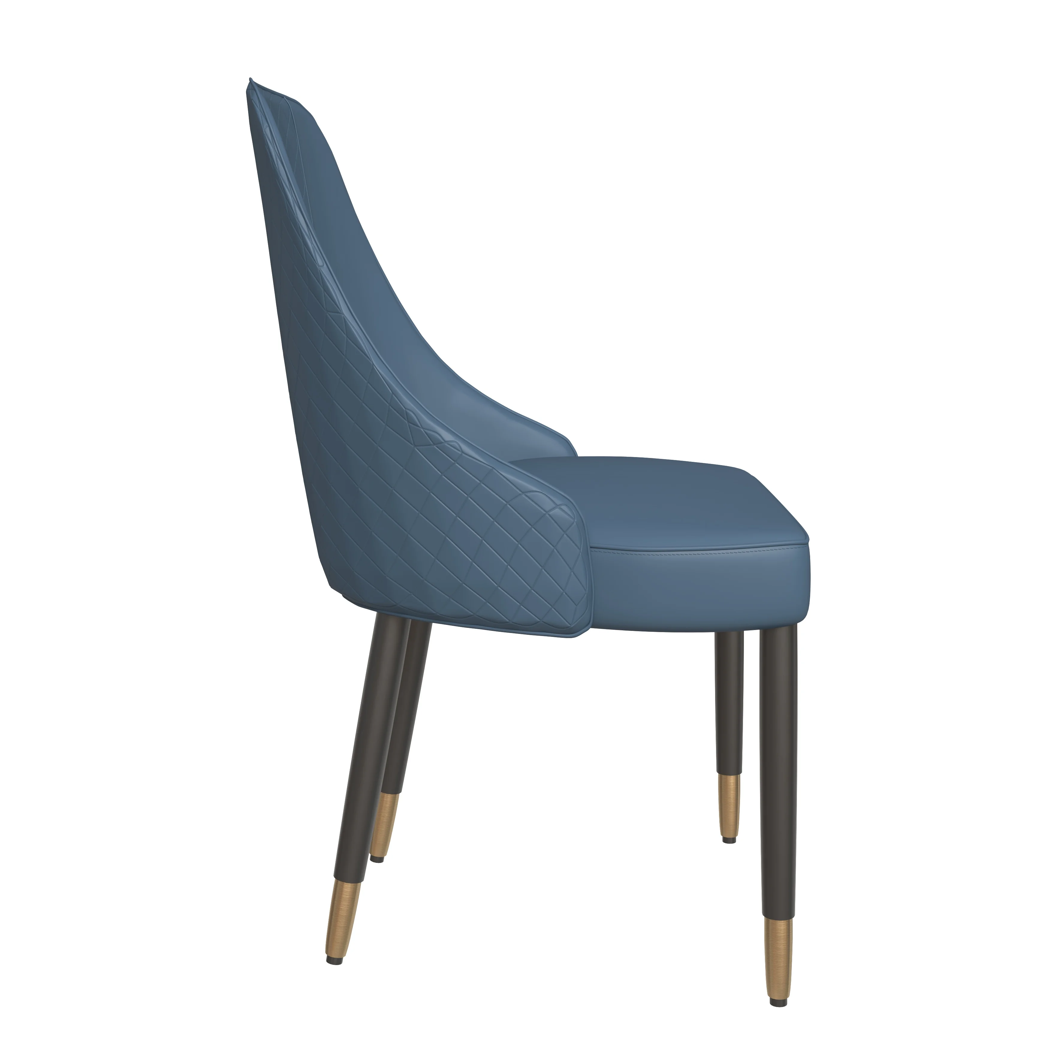 Allure Collection Modern Dining Chair In Yale Blue Fabric