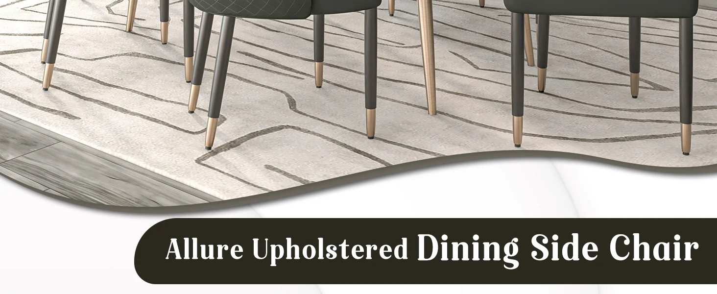 Allure Collection Modern Dining Chair In Olive Green Fabric