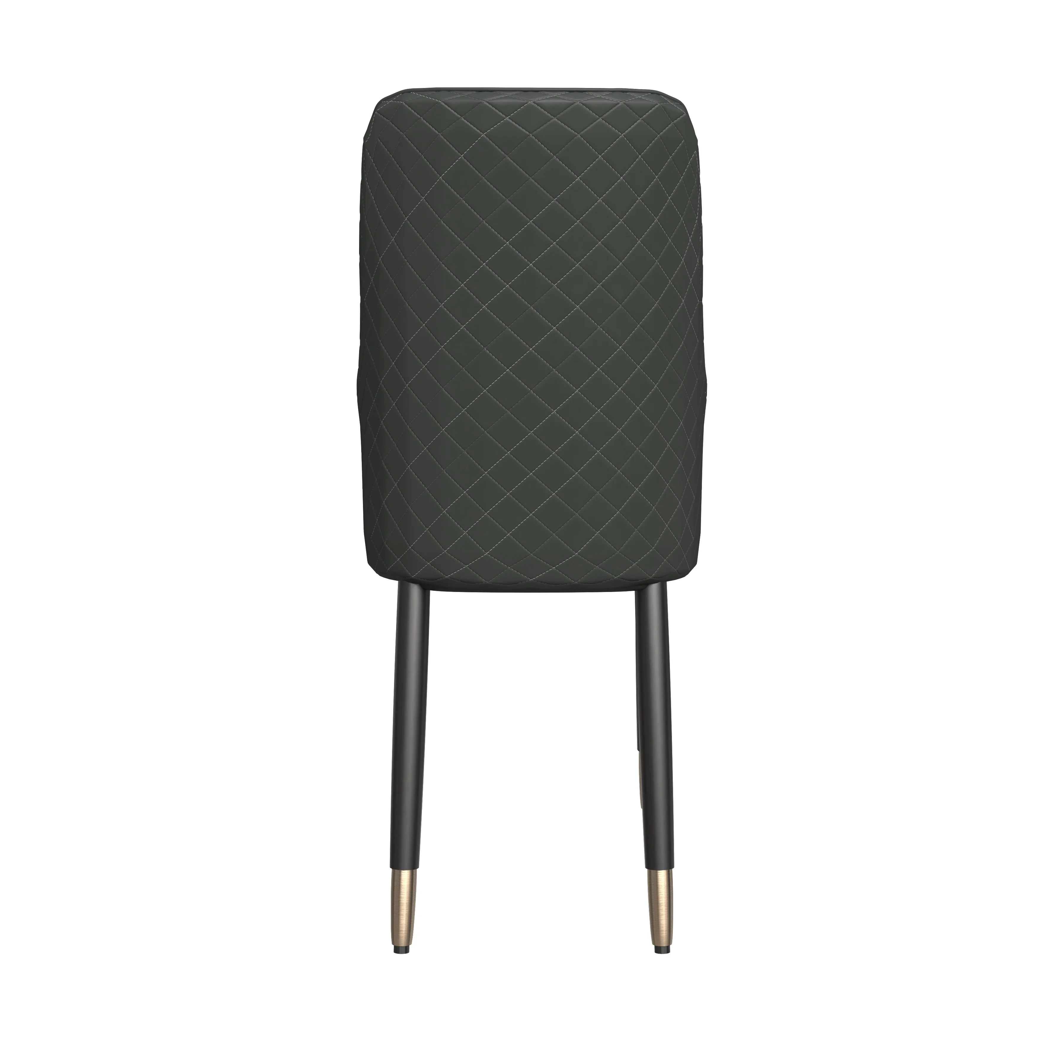 Allure Collection Modern Dining Chair In Olive Green Fabric - Set of 2