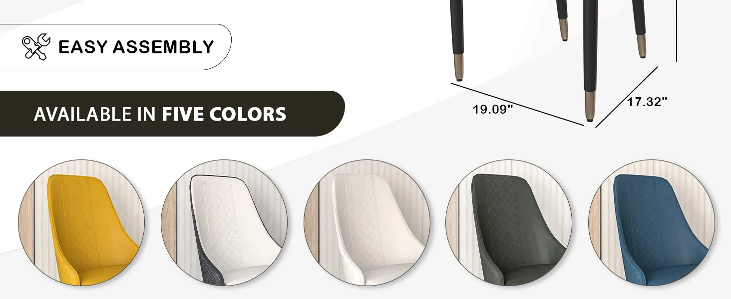 Allure Collection Modern Dining Chair In Olive Green Fabric - Set of 4