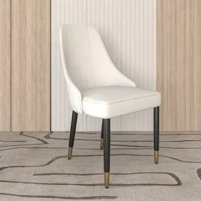 Allure Collection Modern Dining Chair In White