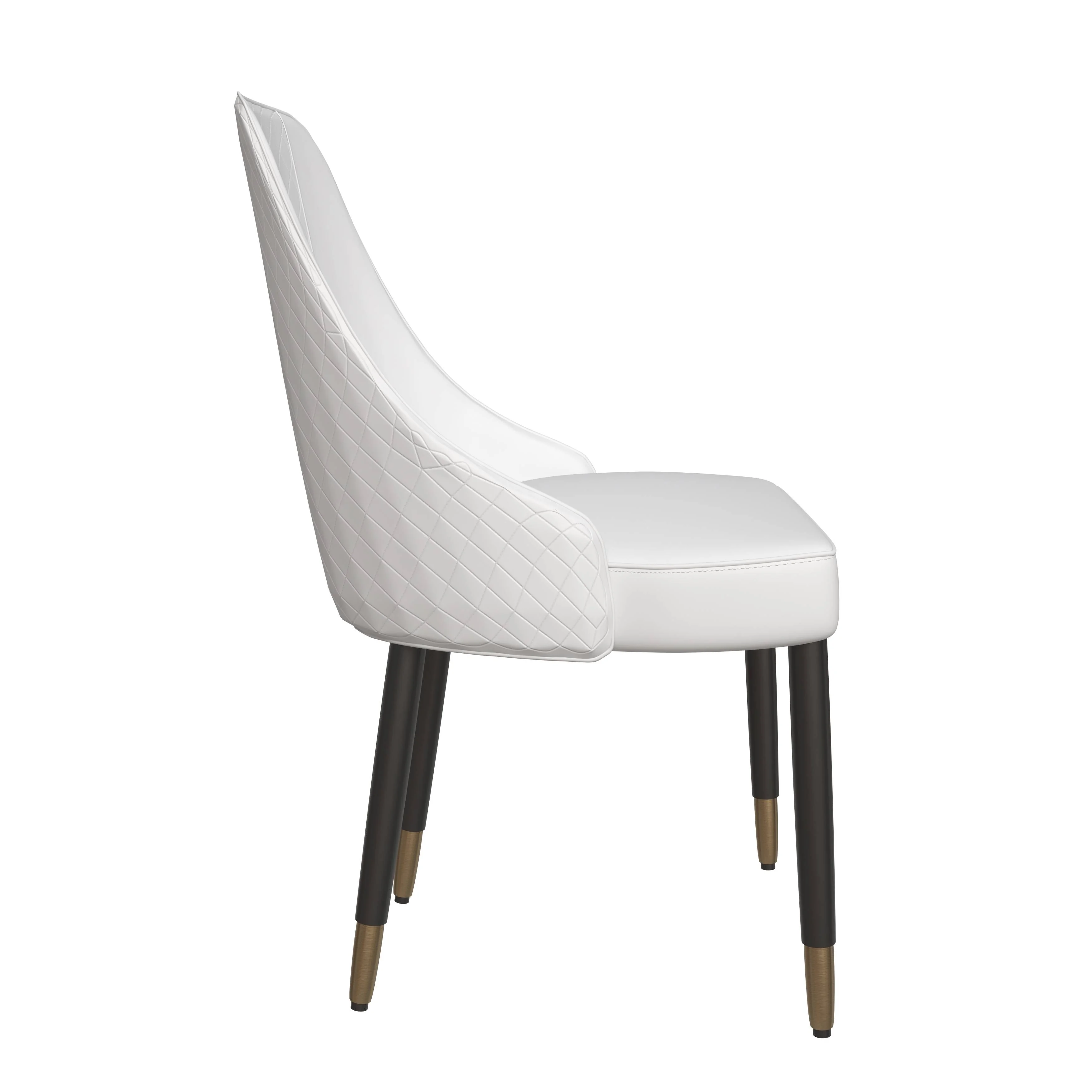 Allure Collection Modern Dining Chair In White - Set of 4