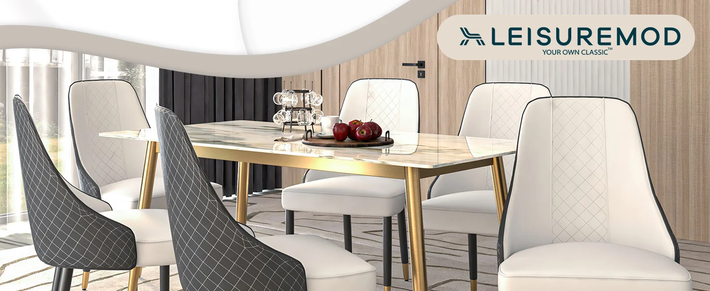 Allure Collection Modern Dining Chair In Black Fabric