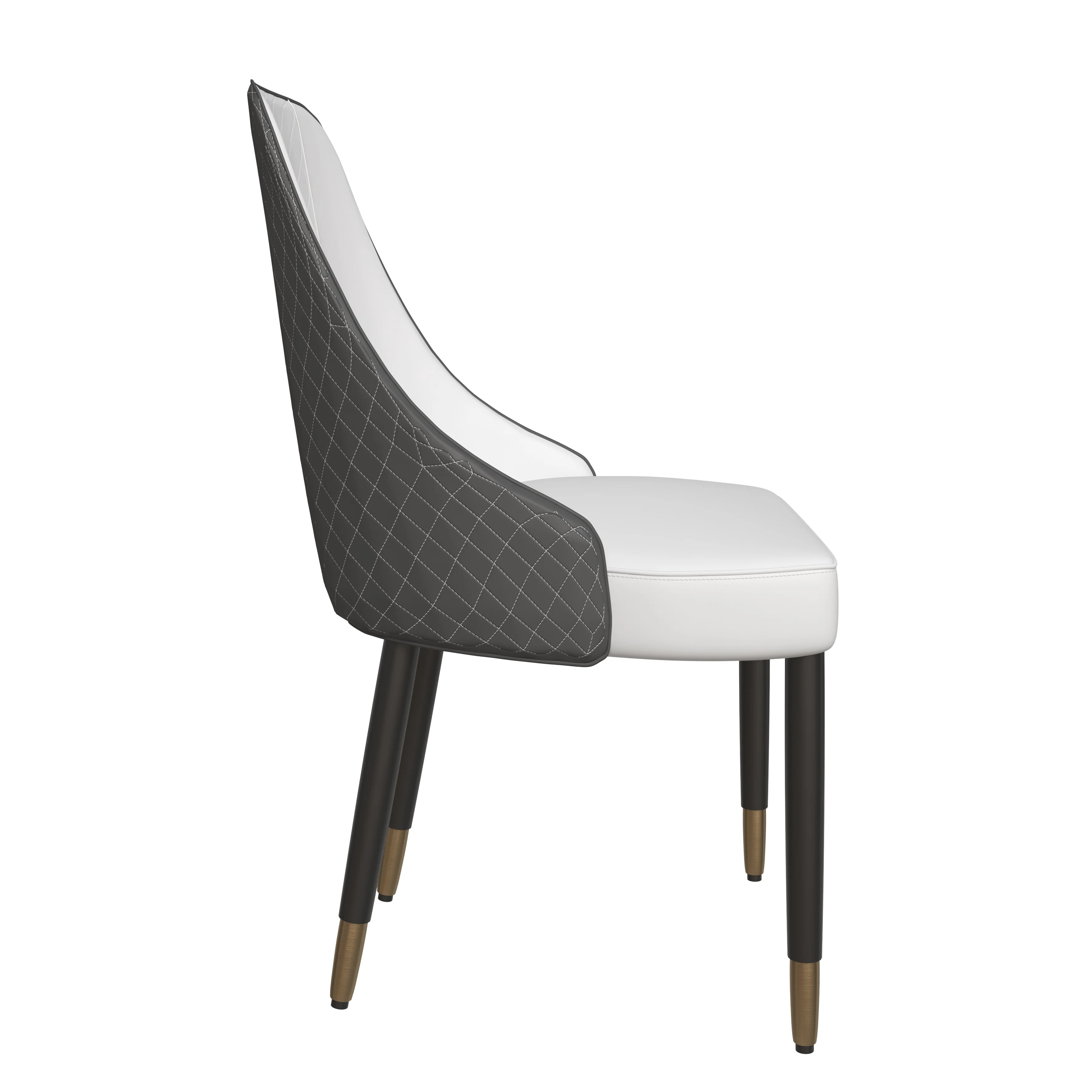 Allure Collection Modern Dining Chair In Black Fabric