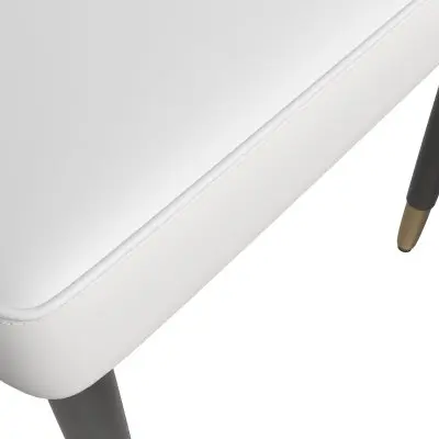 Allure Collection Modern Dining Chair In Black Fabric