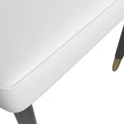 Allure Collection Modern Dining Chair In Black Fabric - Set of 4