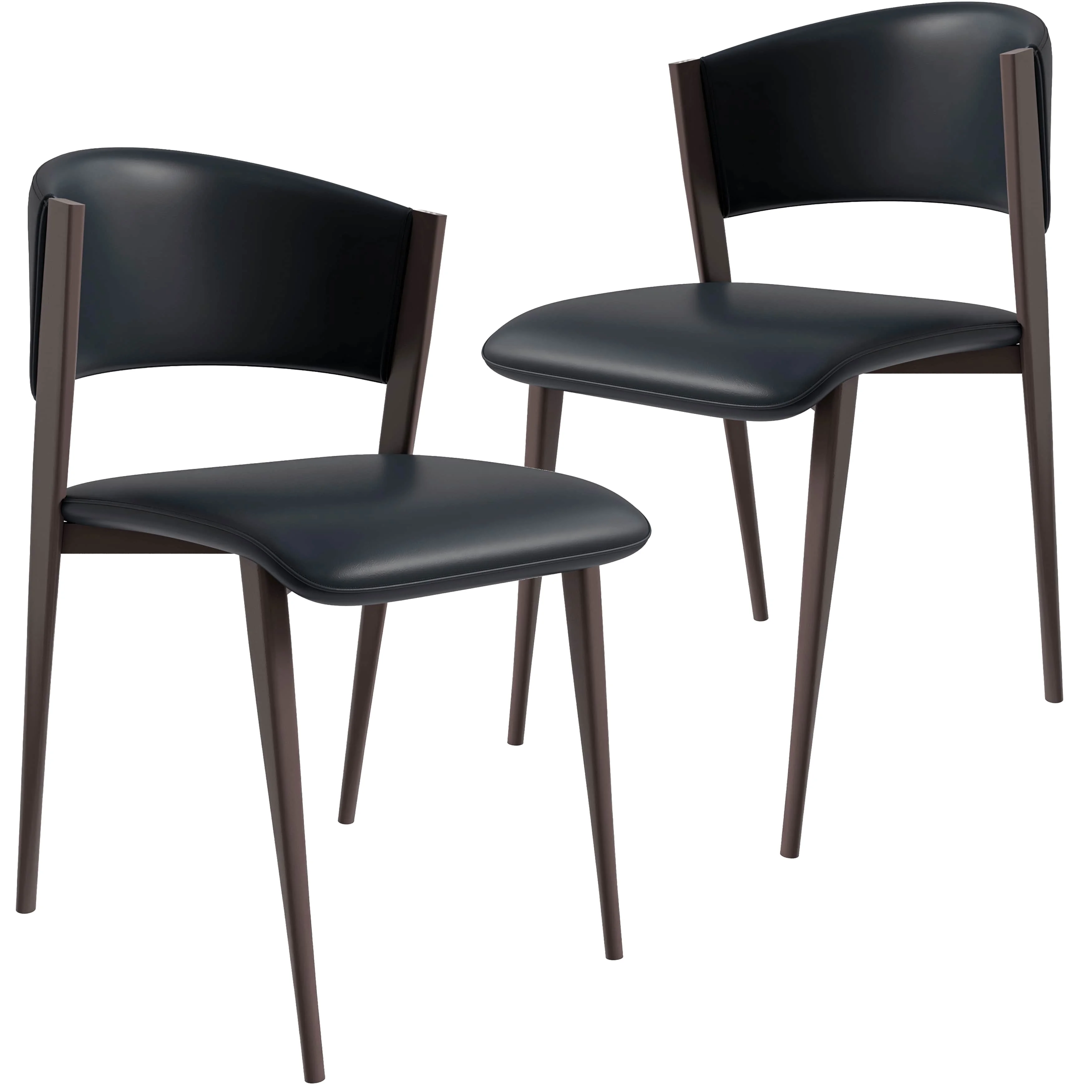 Aspen Collection Modern Dining Chair Set of 2 in Blue