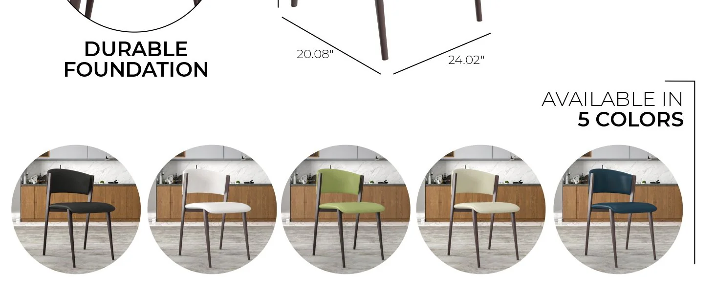 Aspen Collection Modern Dining Chair in Blue