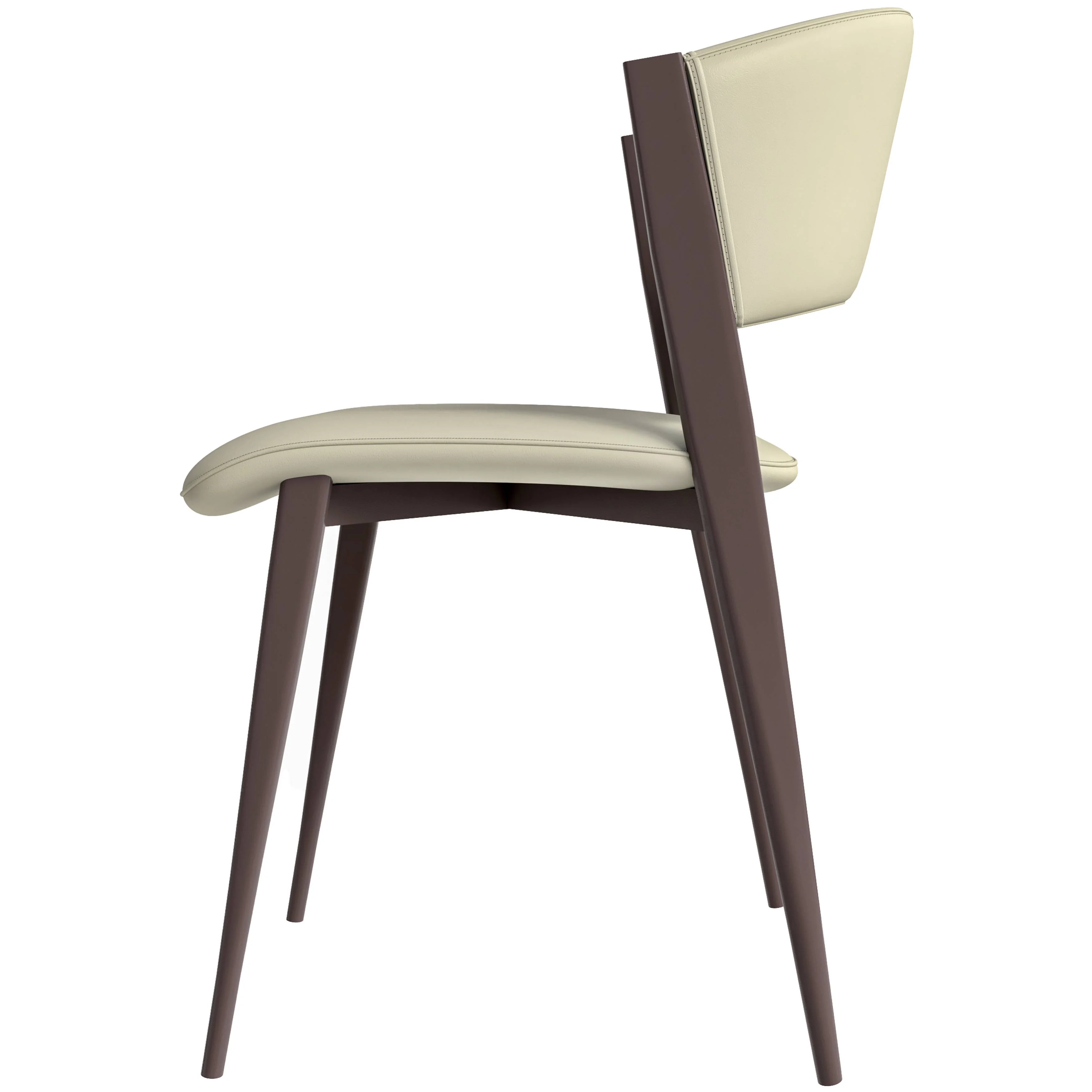 Aspen Collection Modern Dining Chair Set of 2 in White