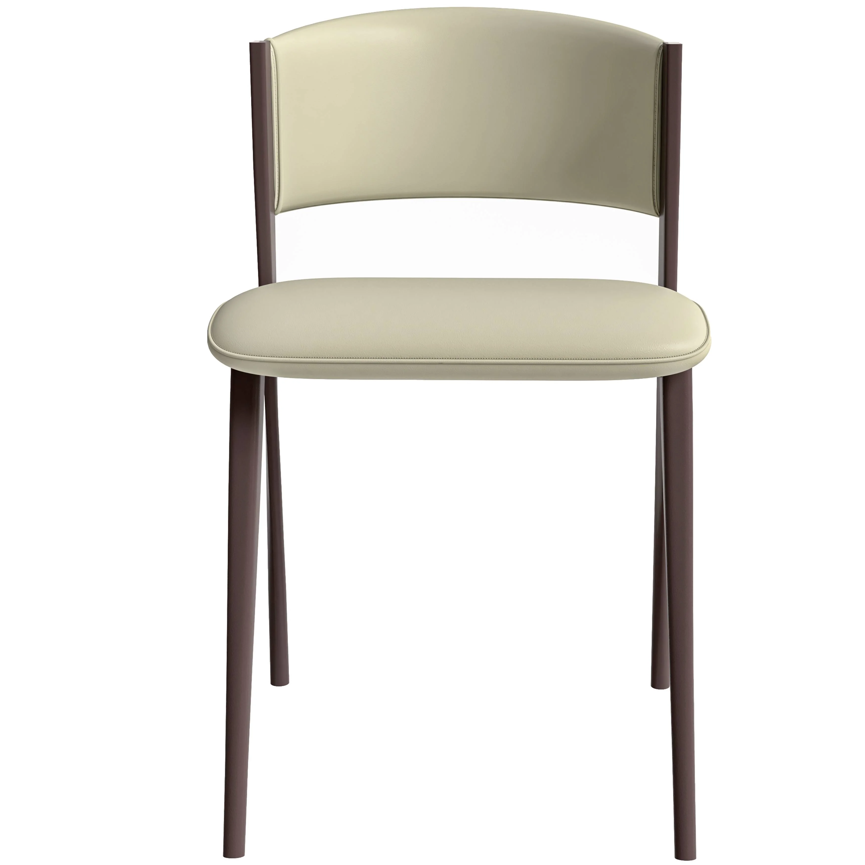 Aspen Collection Modern Dining Chair Set of 2 in White